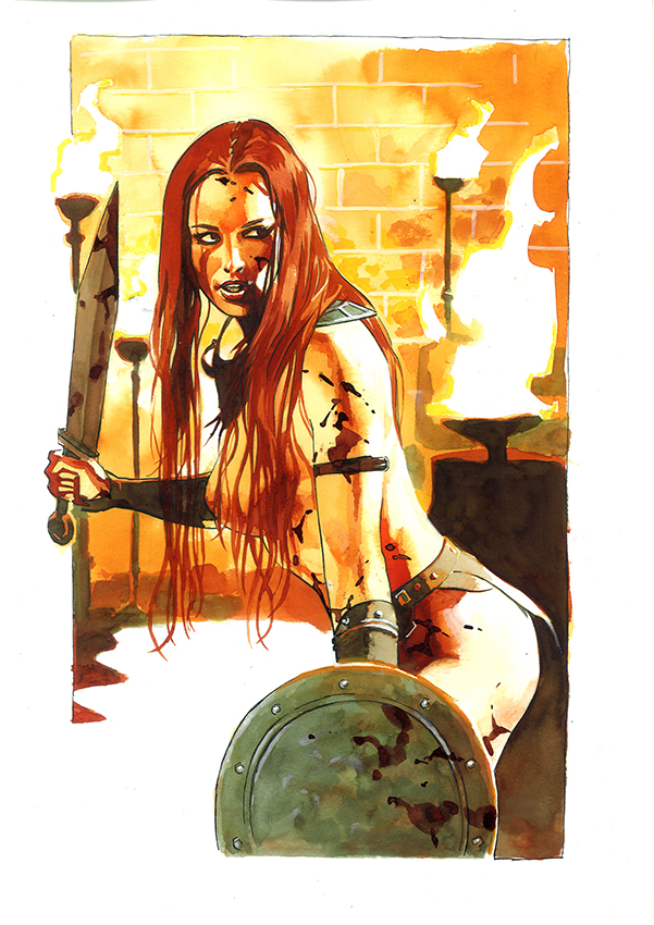 Fantasy Warrior Art Print