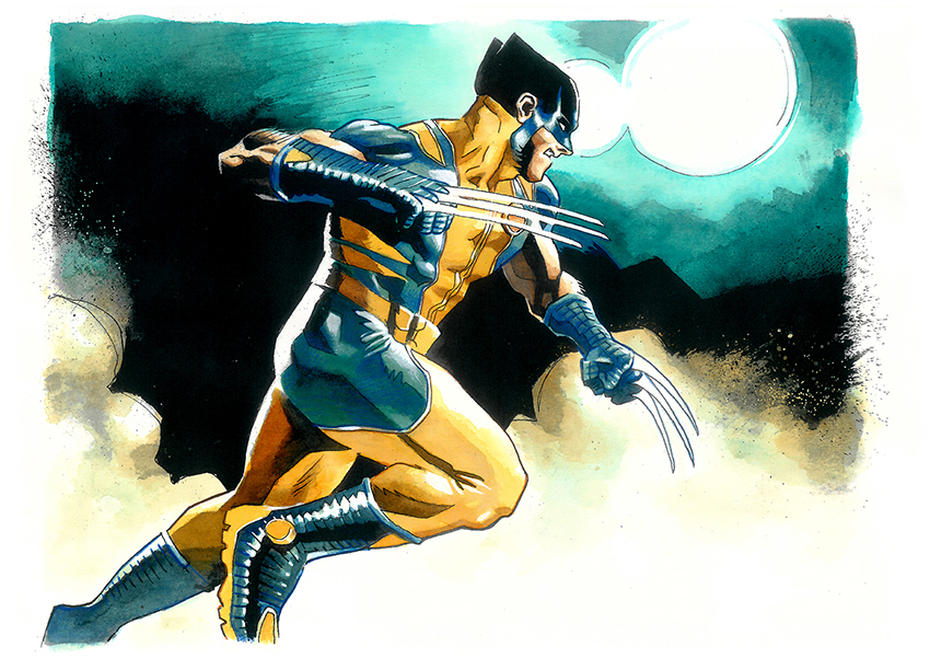 Vibrant Wolverine Artwork