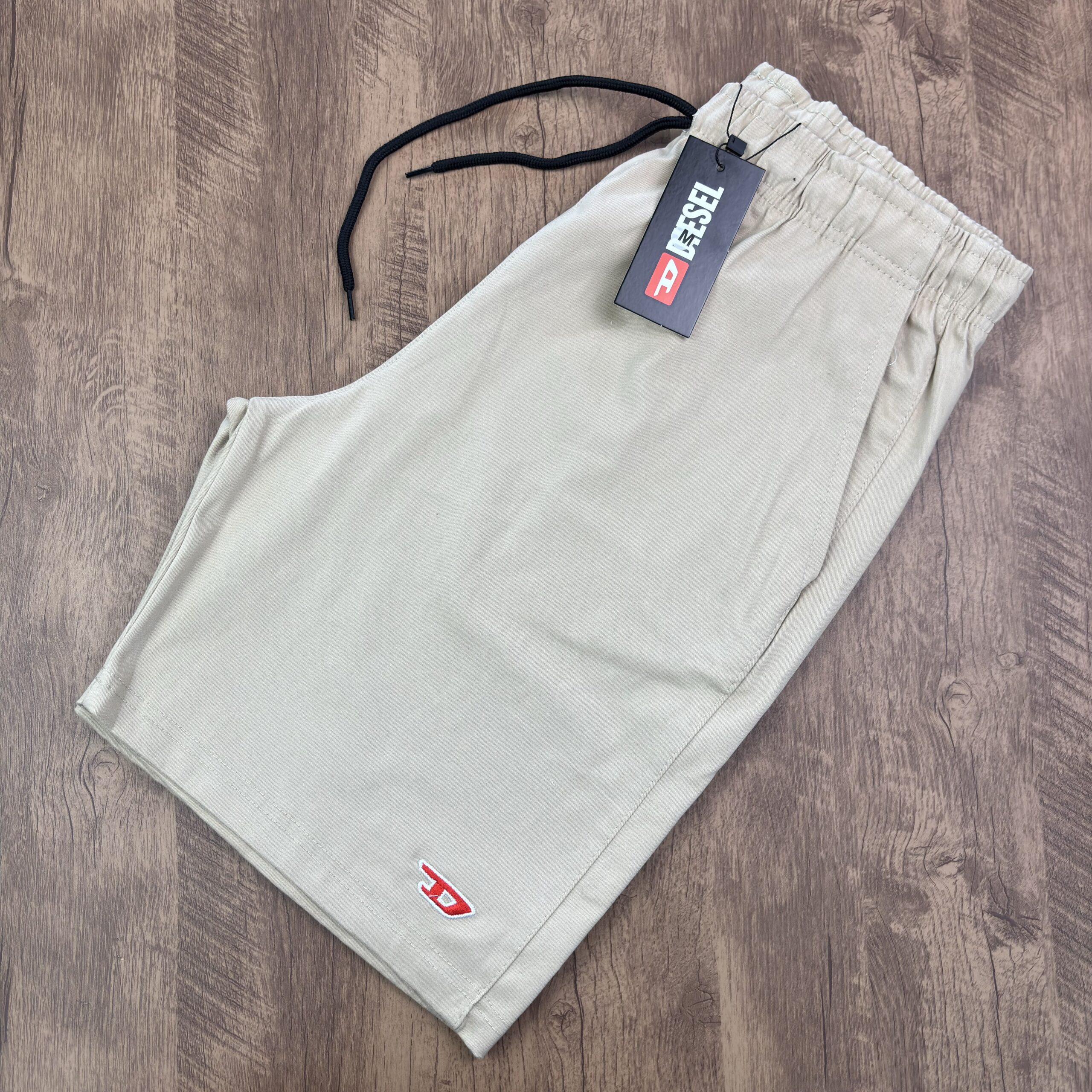 Bermuda de Sarja Bege Masculina