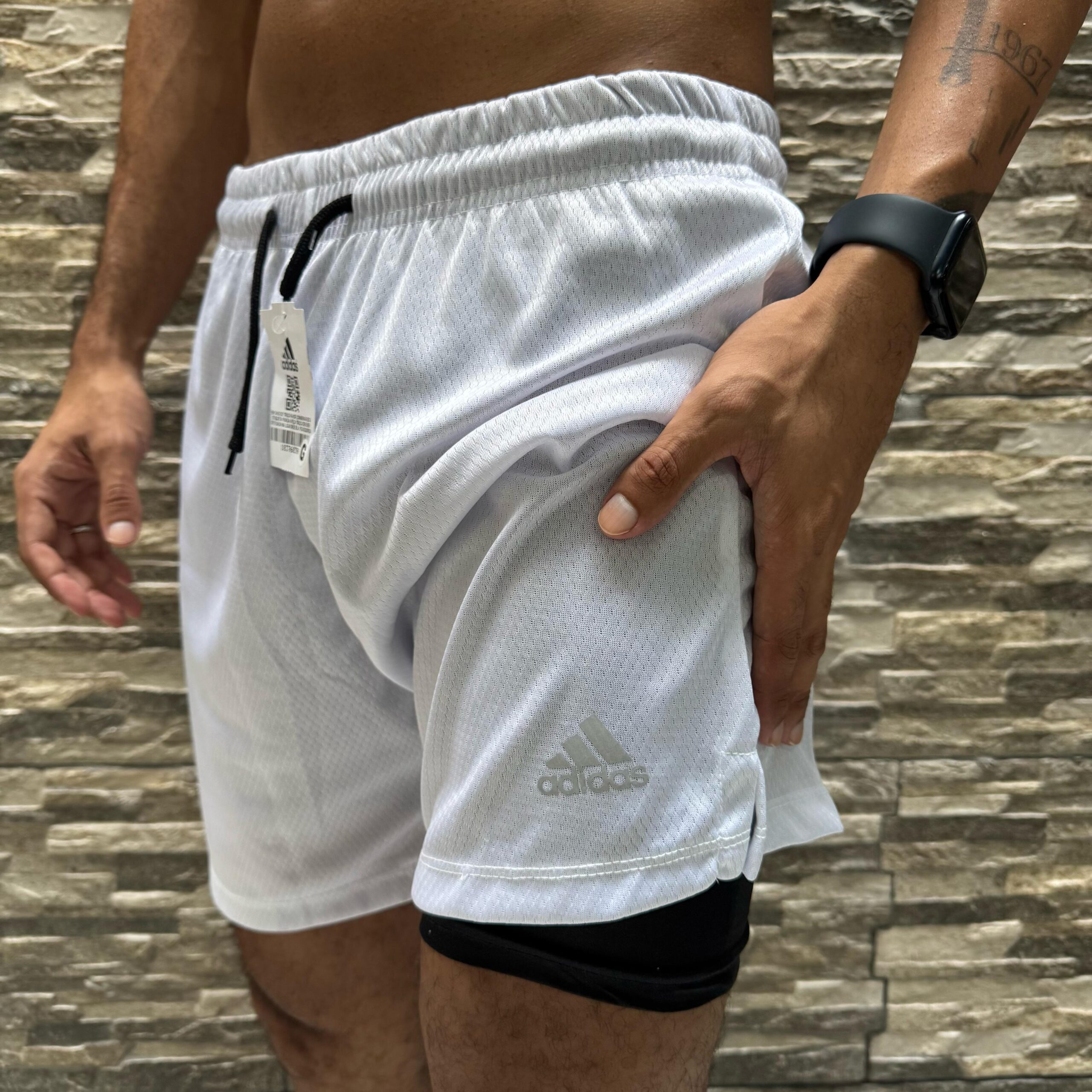 Bermuda Adidas Branca Drifit