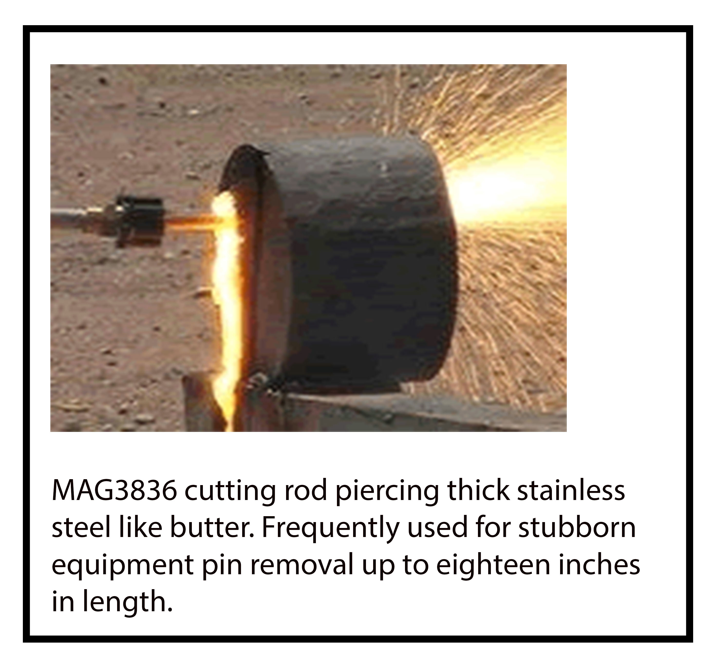 1/4" x 18" Plasma Exothermic Cutting and Piercing Rods