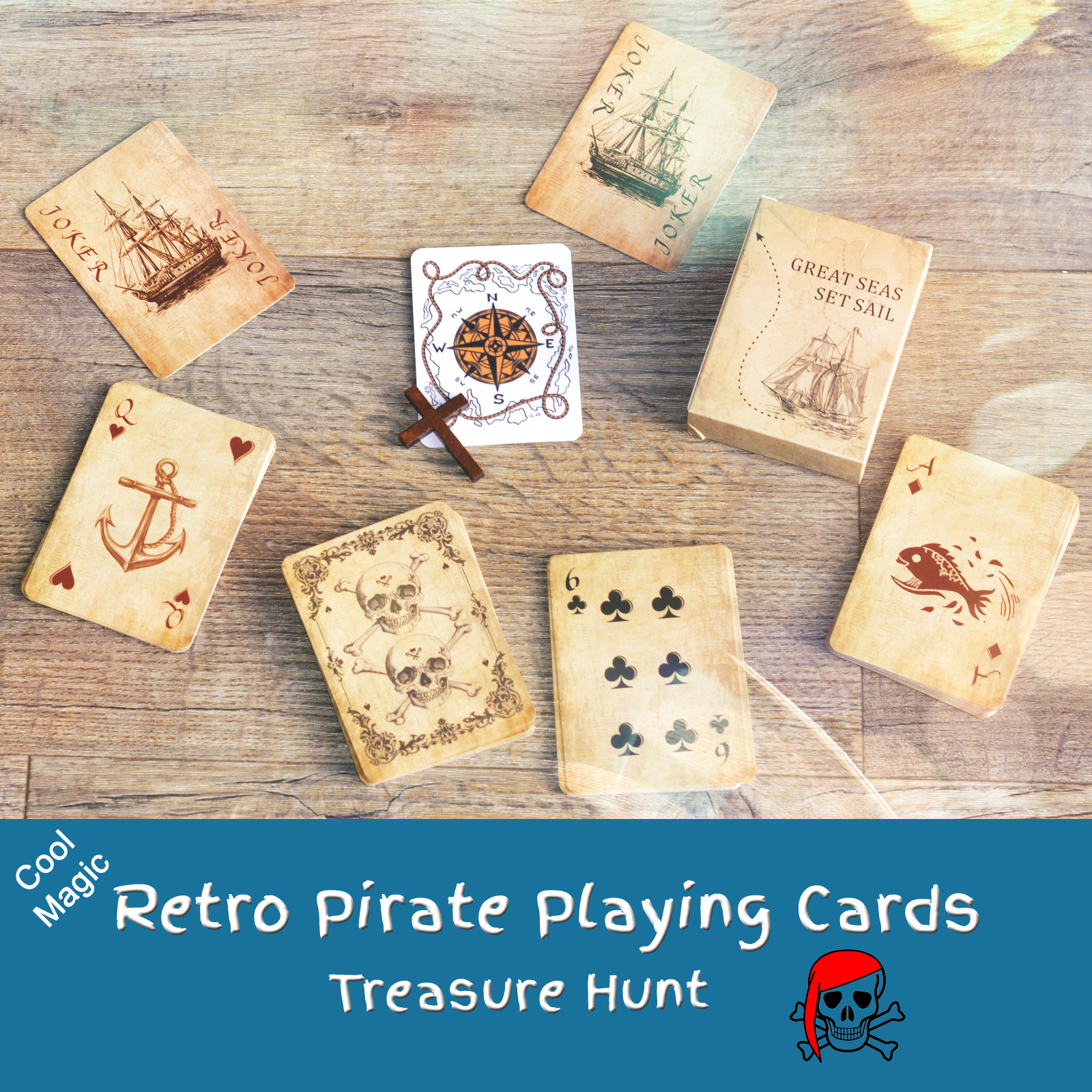 Retro Pirate Cards