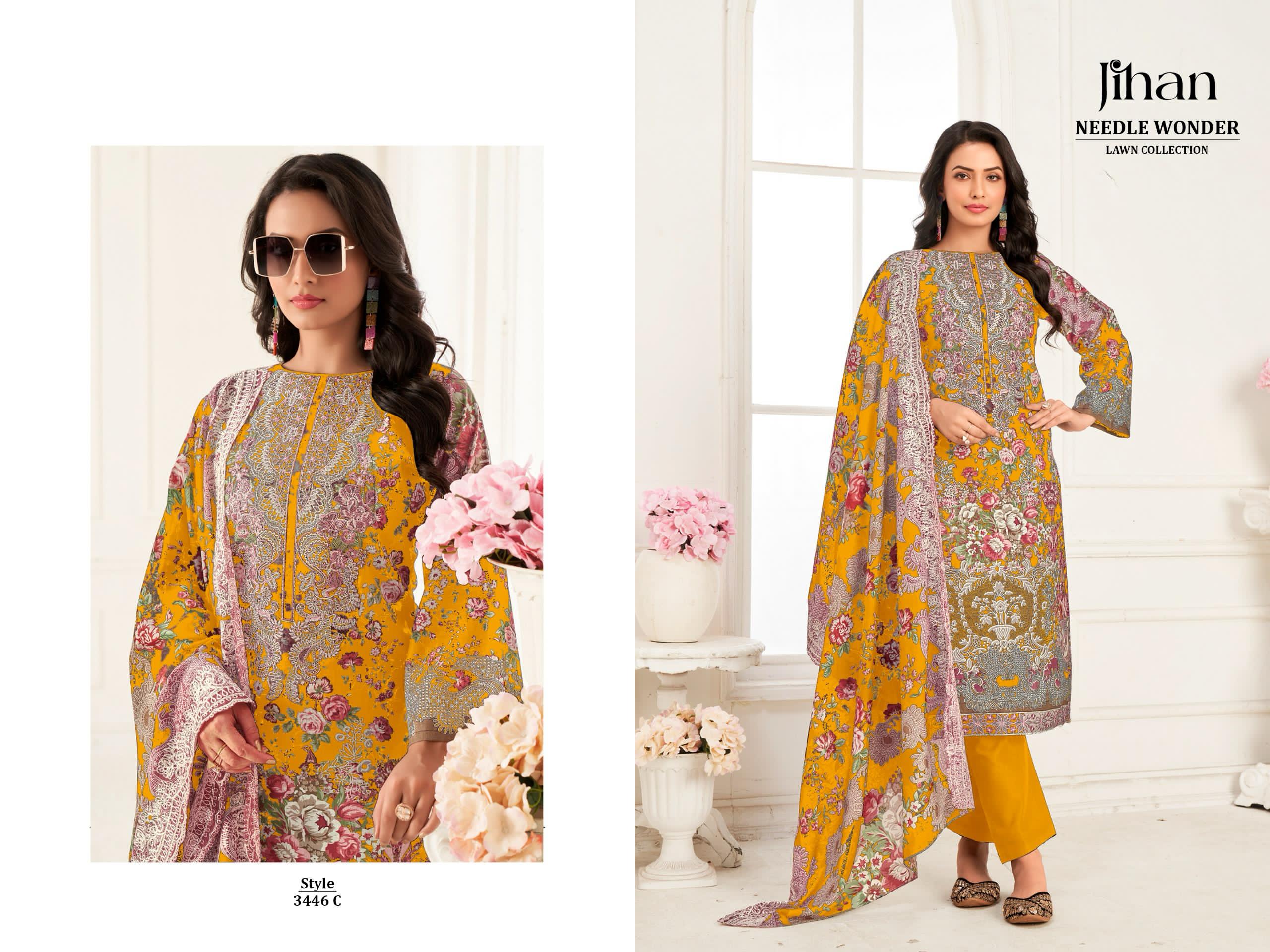 JIHAN PRESENT NEEDLE WONDER LAWN COLLECTION VOL-4