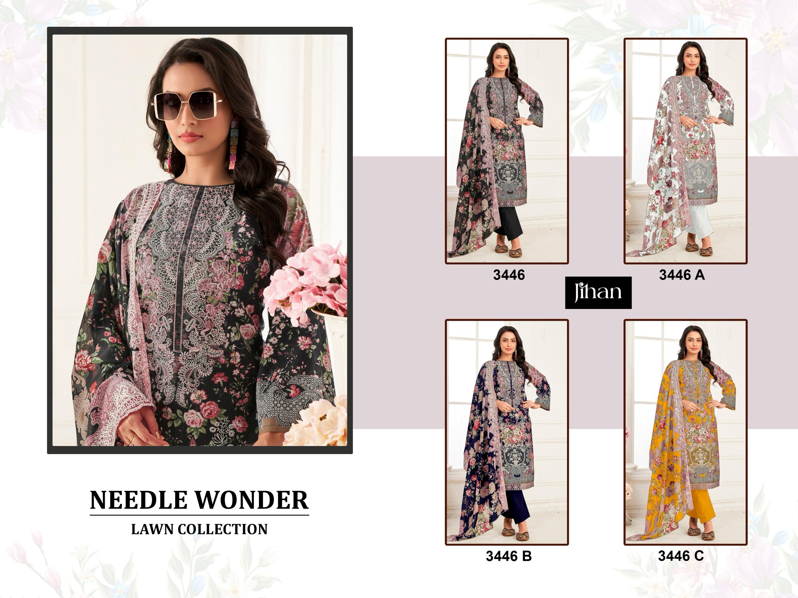 JIHAN PRESENT NEEDLE WONDER LAWN COLLECTION VOL-4