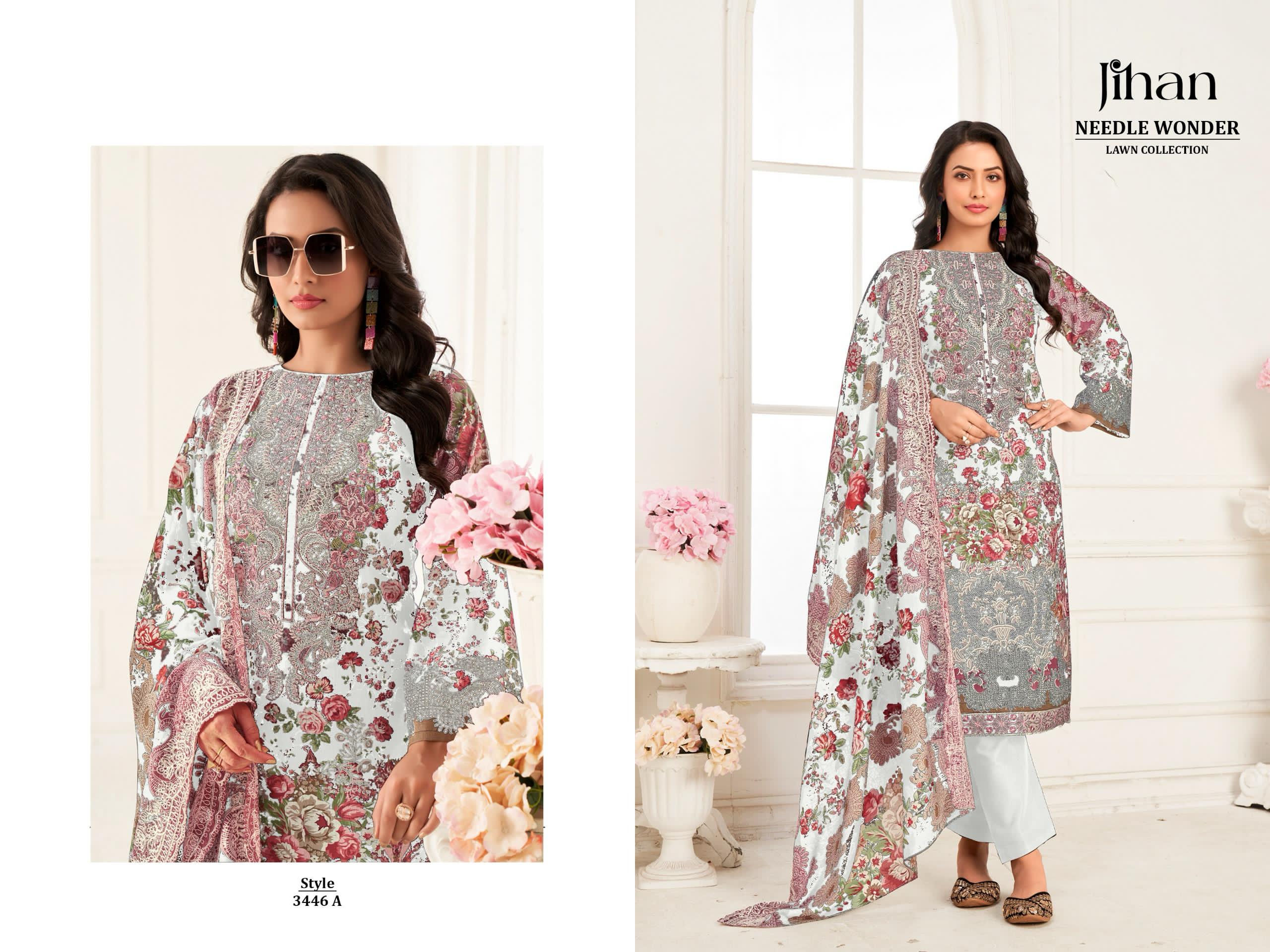JIHAN PRESENT NEEDLE WONDER LAWN COLLECTION VOL-4
