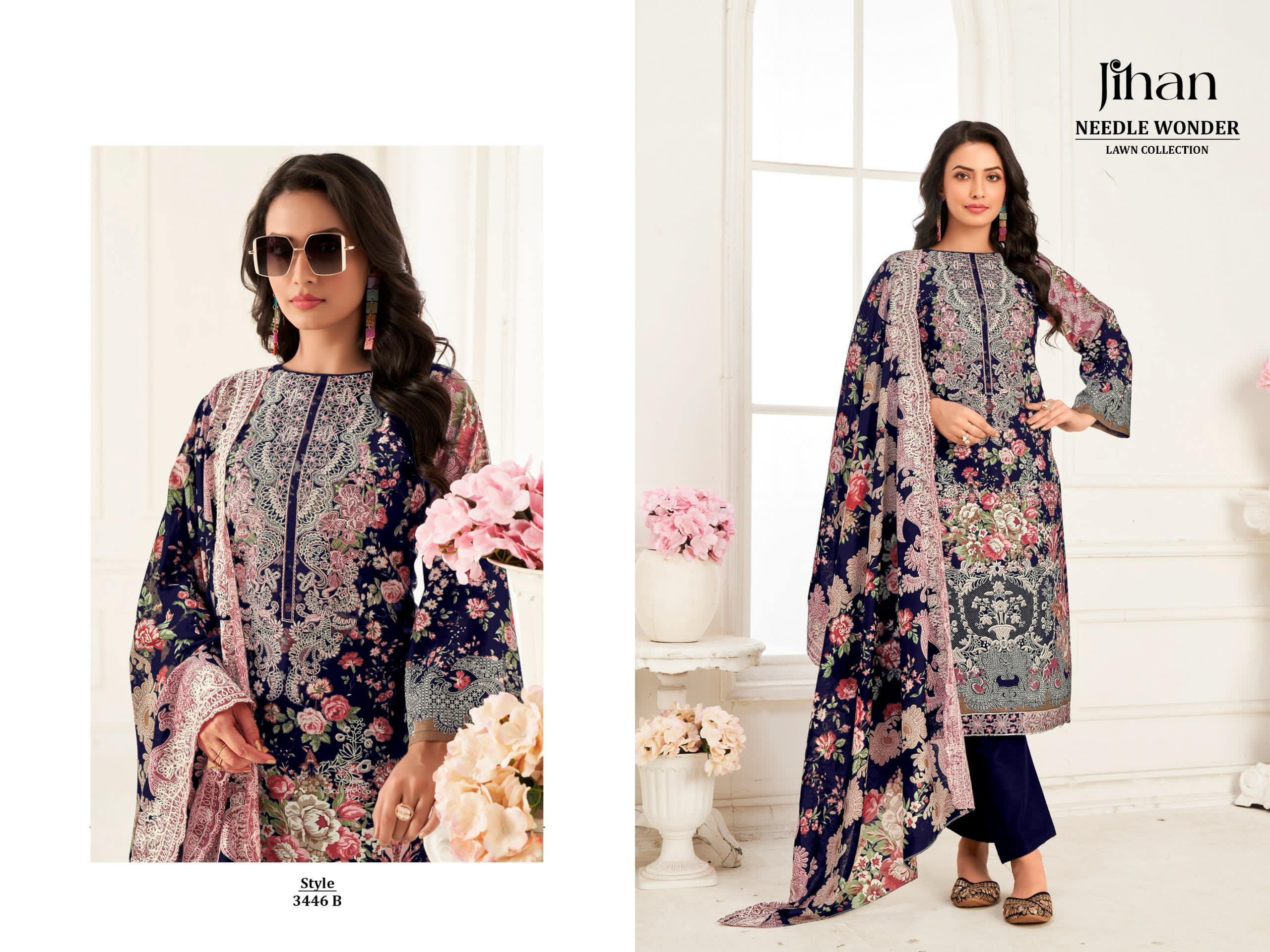 JIHAN PRESENT NEEDLE WONDER LAWN COLLECTION VOL-4