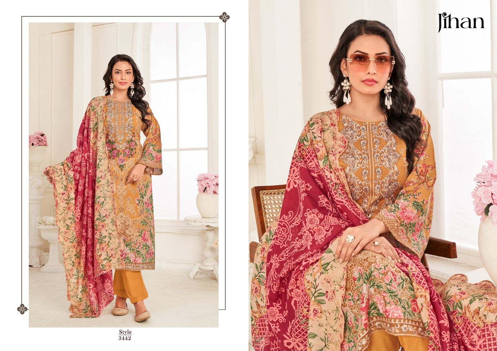 JIHAN PRESENT NEEDLE WONDER LAWN COLLECTION VOL-4