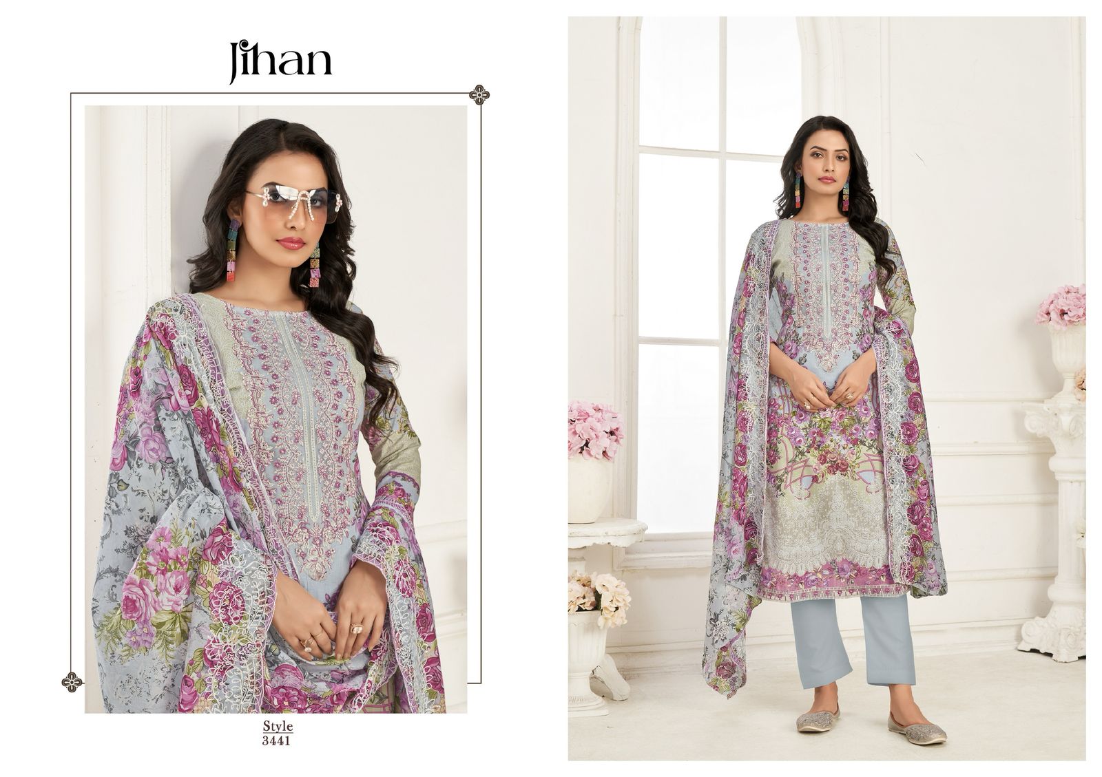 JIHAN PRESENT NEEDLE WONDER LAWN COLLECTION VOL-4