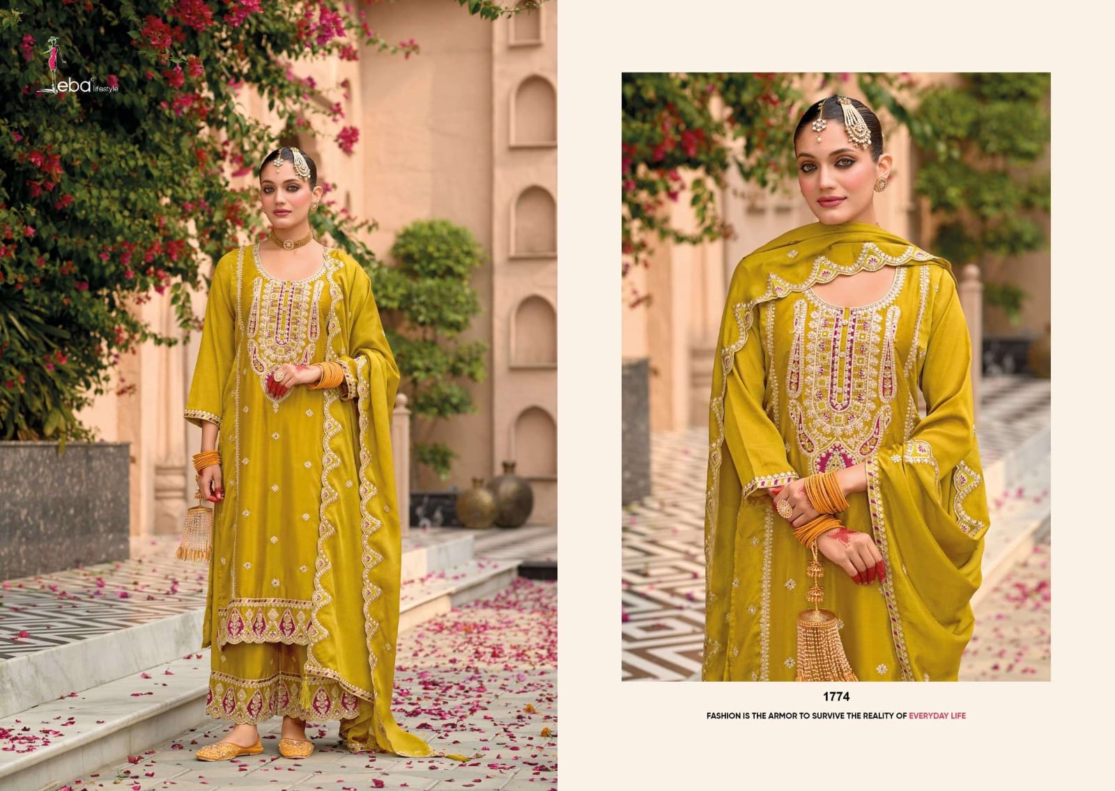 GULKAYRA Traditional Embroidered Outfit Ready made 