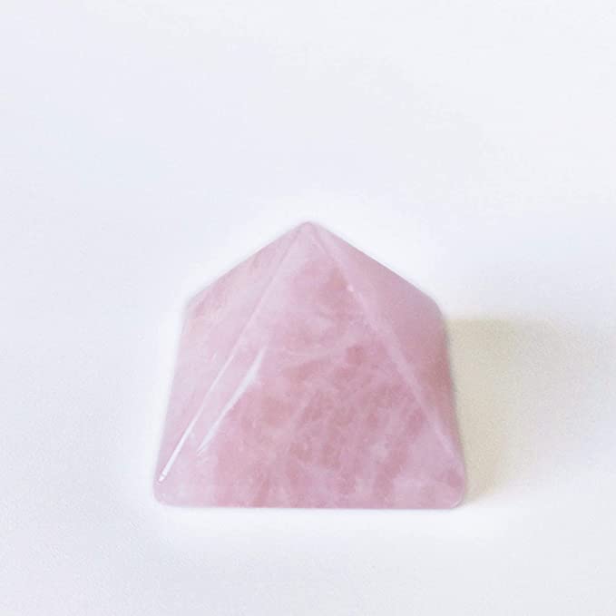 Spiritual Elementz Reiki Charged Chakra Healing Rose Quartz Pyramid(1' Inch).