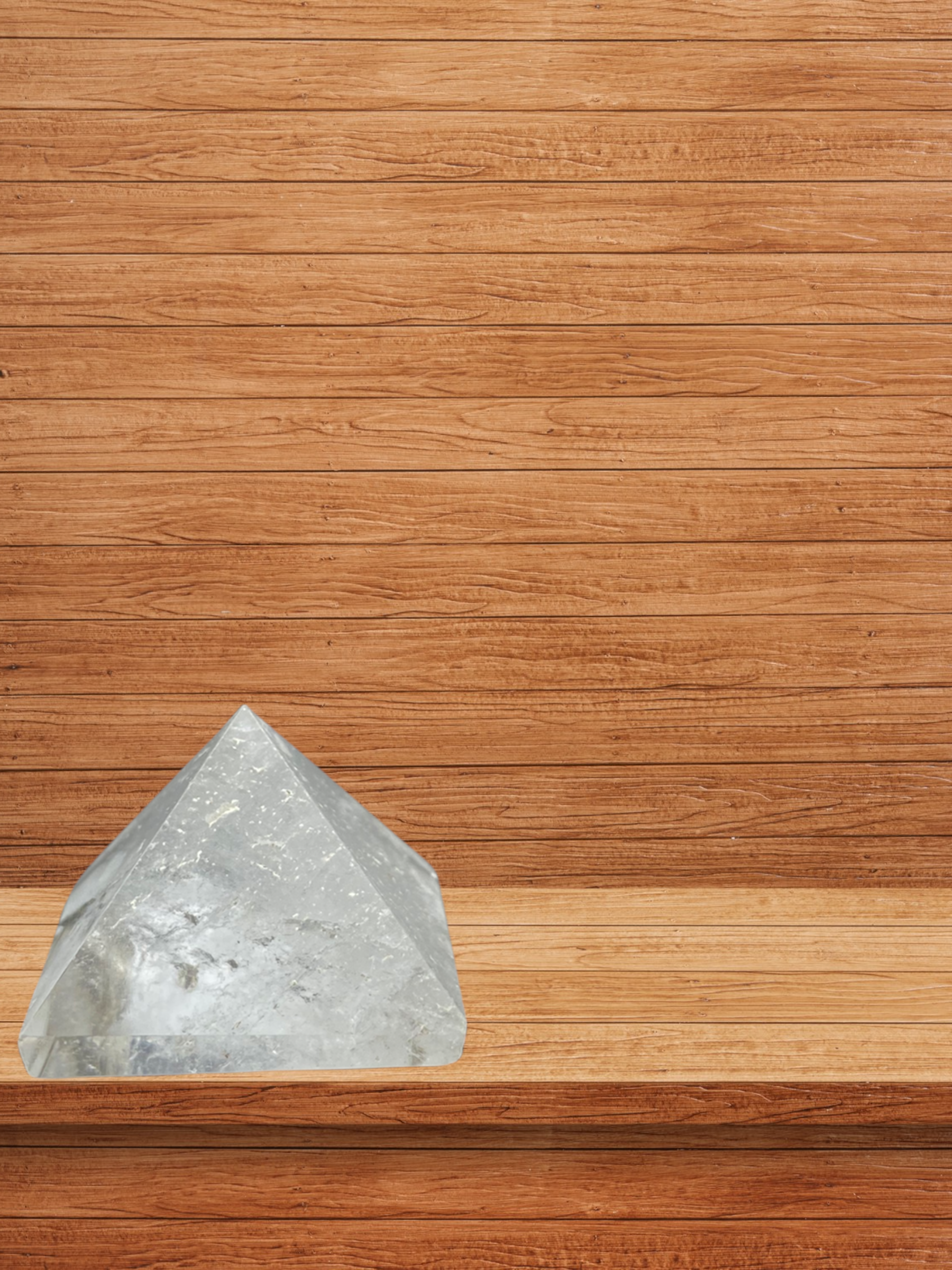 Spiritual Elementz White Crystal Pyramid (1'Inch) Stone of Purity and Positivity.