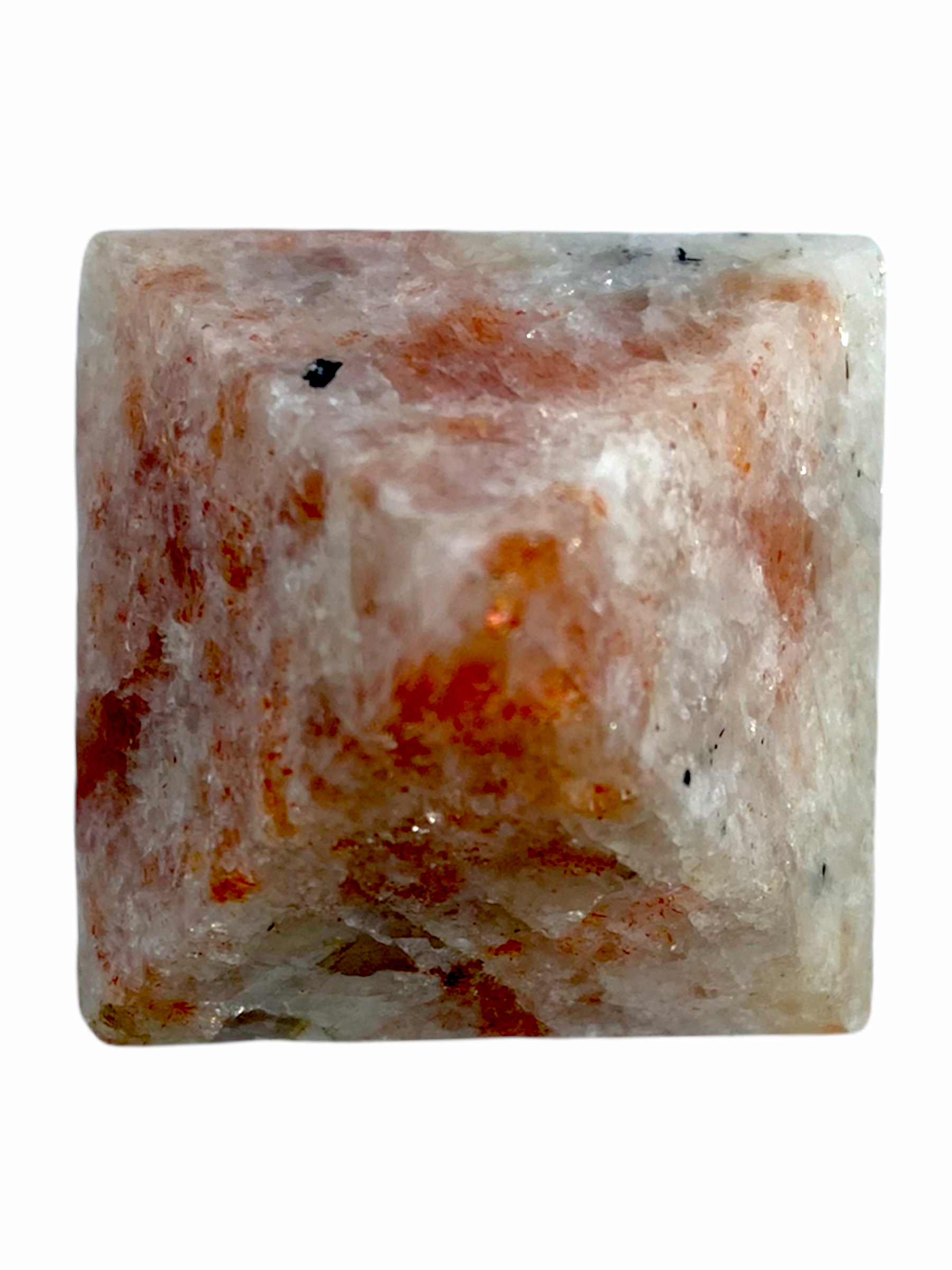 Spiritual Elementz Sunstone Pyramid (1'Inch) Stone of Enthusiasm & Happiness.