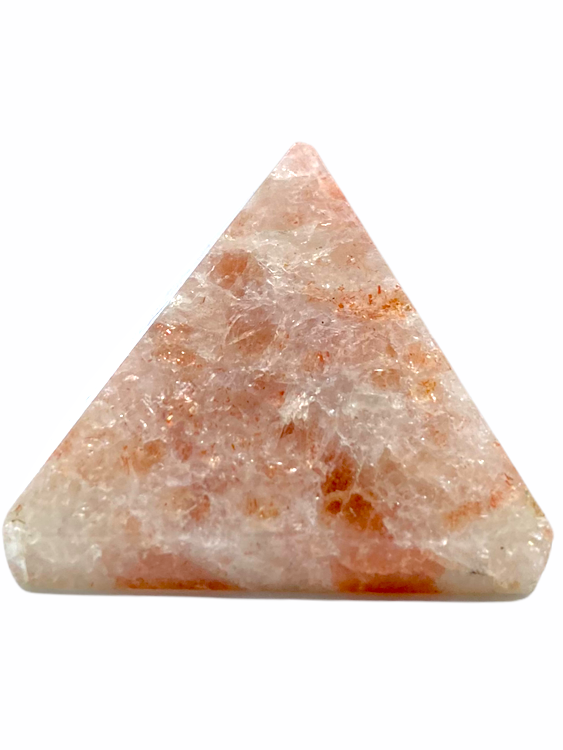 Spiritual Elementz Sunstone Pyramid (1'Inch) Stone of Enthusiasm & Happiness.