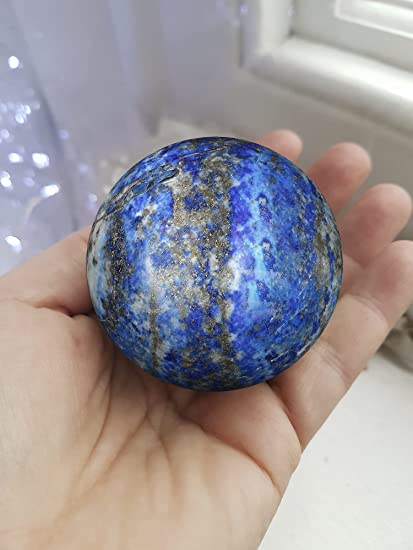 Spiritual Elementz Reiki Healing Lapis Lazuli Crystals Gemstone Sphere Ball (40-50mm).