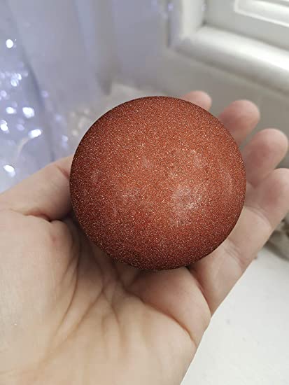 Spiritual Elementz Red Goldstone Sphere Gemstone Ball for Reiki and Home Decor, Crystals and Healing Stones,(40-50mm) Stone of Confidence