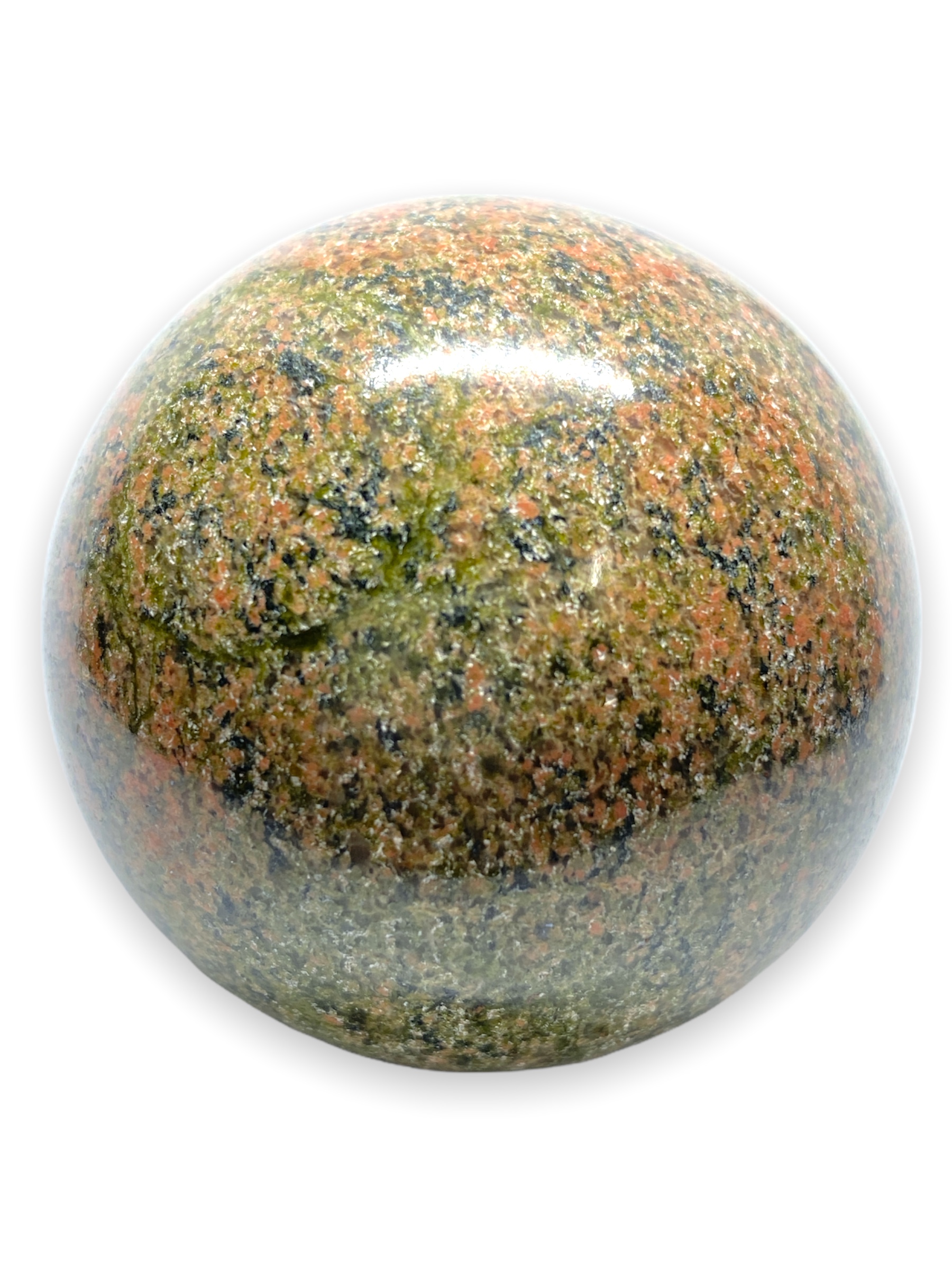 Spiritual Elementz Unakite Sphere Gemstone Ball for Reiki and Home Decor, Crystals and Healing Stones,(40-50mm) Stone of Eliminate Bad Habits