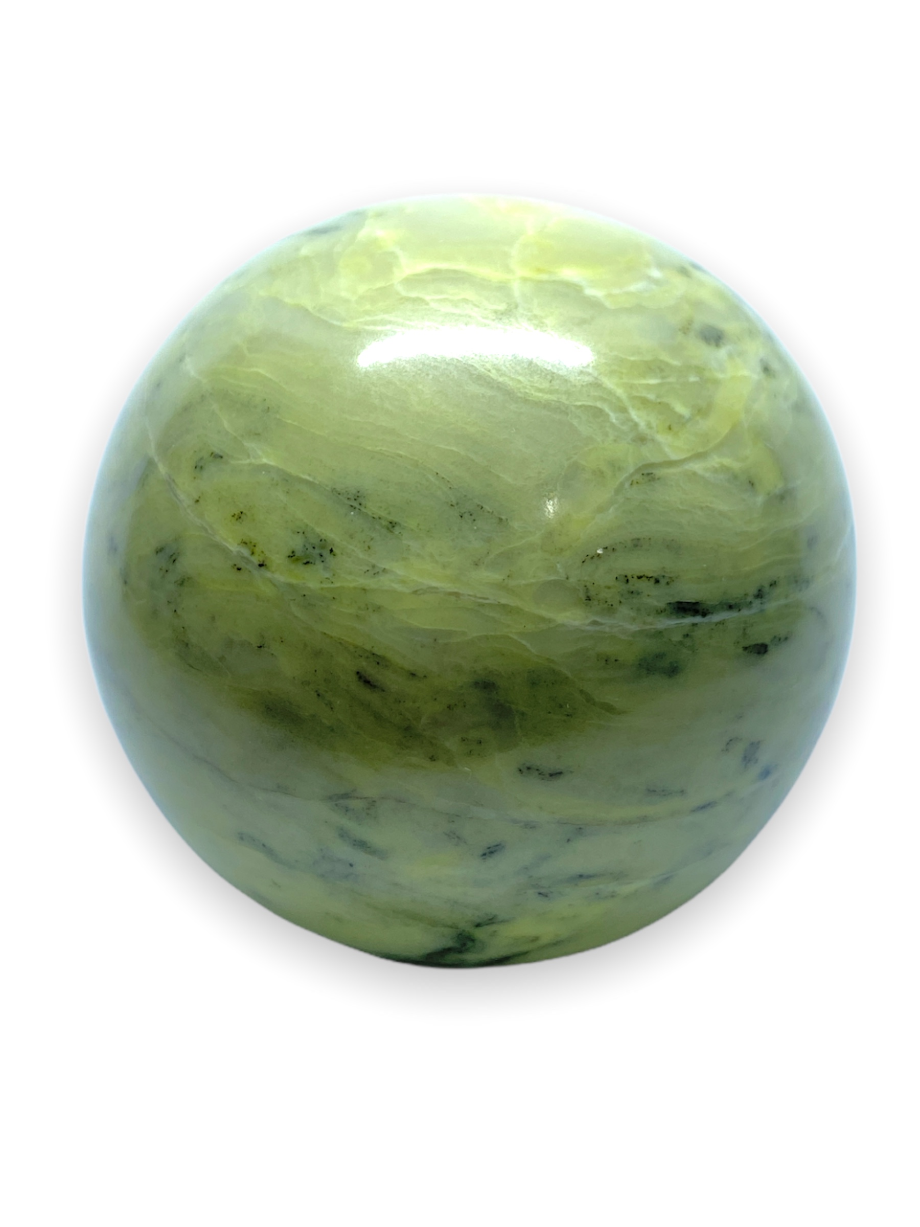 Spiritual Elementz Reiki Healing Serpentine Gemstone Sphere Ball (40-50mm).