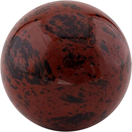 Spiritual Elementz Natural Mahogany Obsidian Sphere Ball Gemstone for Reiki and Home Decor, Crystals and Healing Stones,(40-50mm) Stone for Focus
