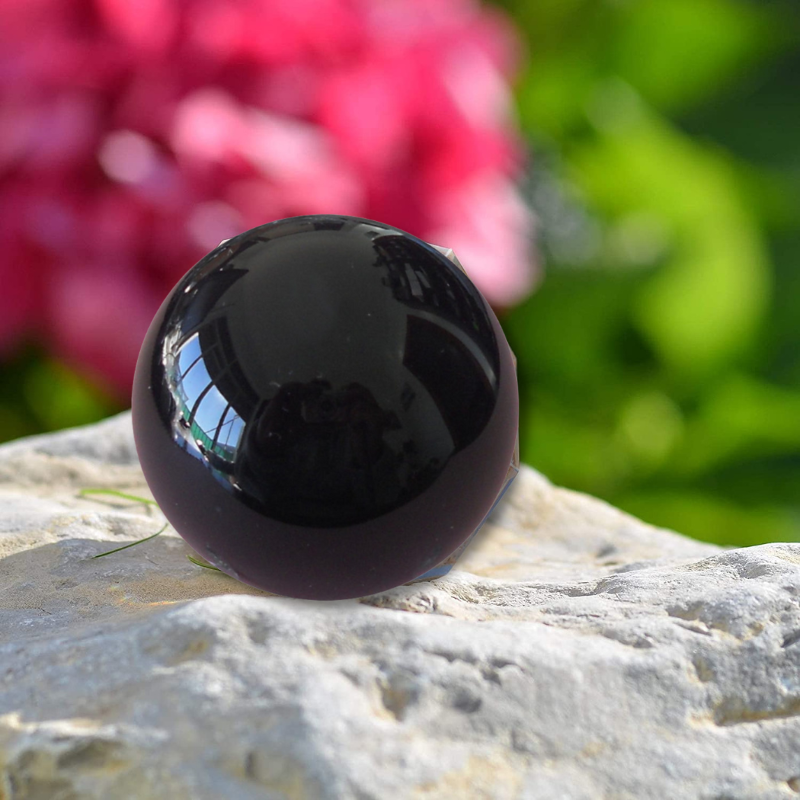 Spiritual Elementz Natural Black Onyx Crystal Sphere and Gemstone Ball for Reiki, Home Decor, Crystals and Healing Stones