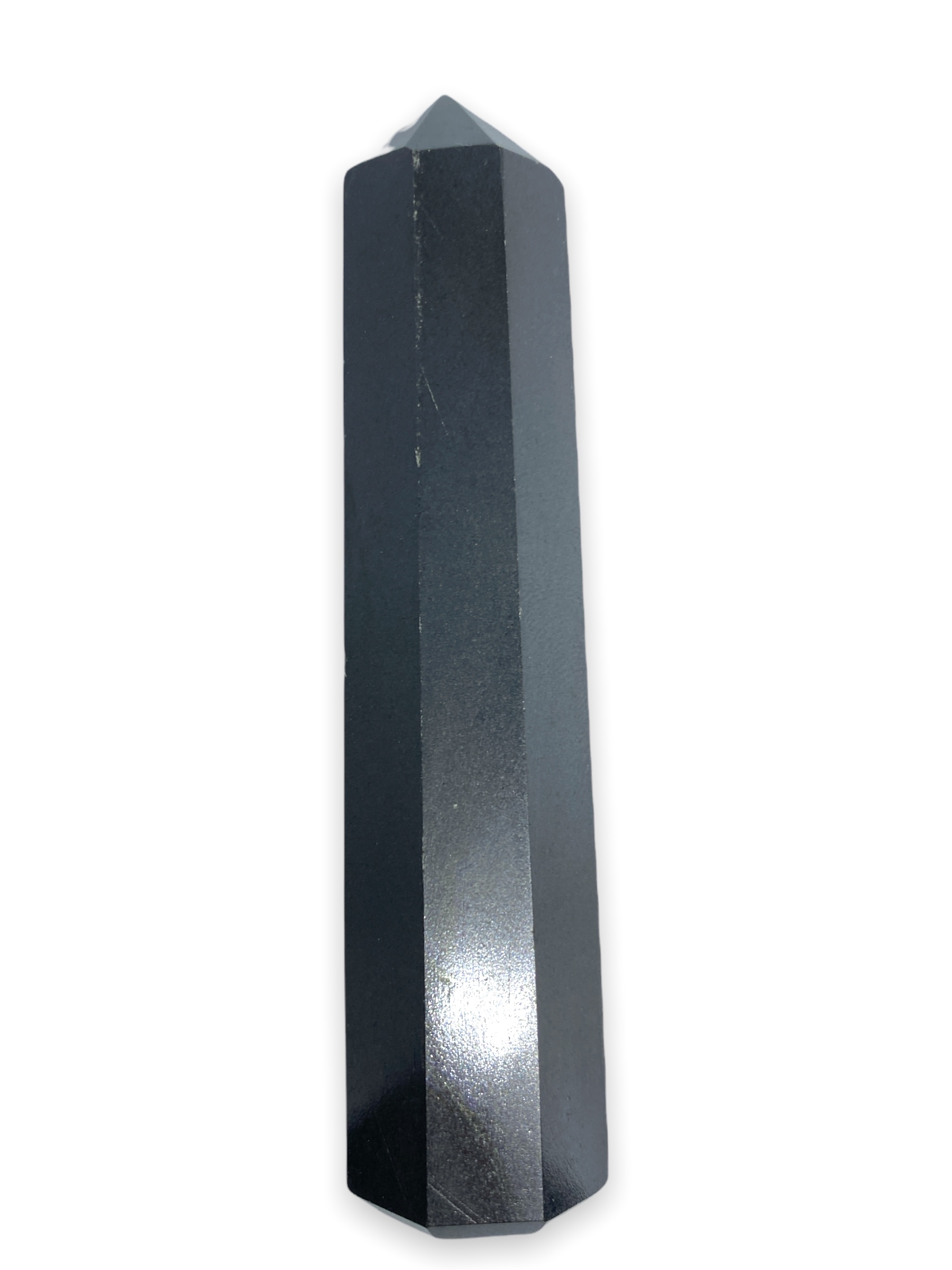 Spiritual Elementz Reiki Charged Chakra Healing Black Tower 8 Faceted (Height: 11-14 cm) Gemstone