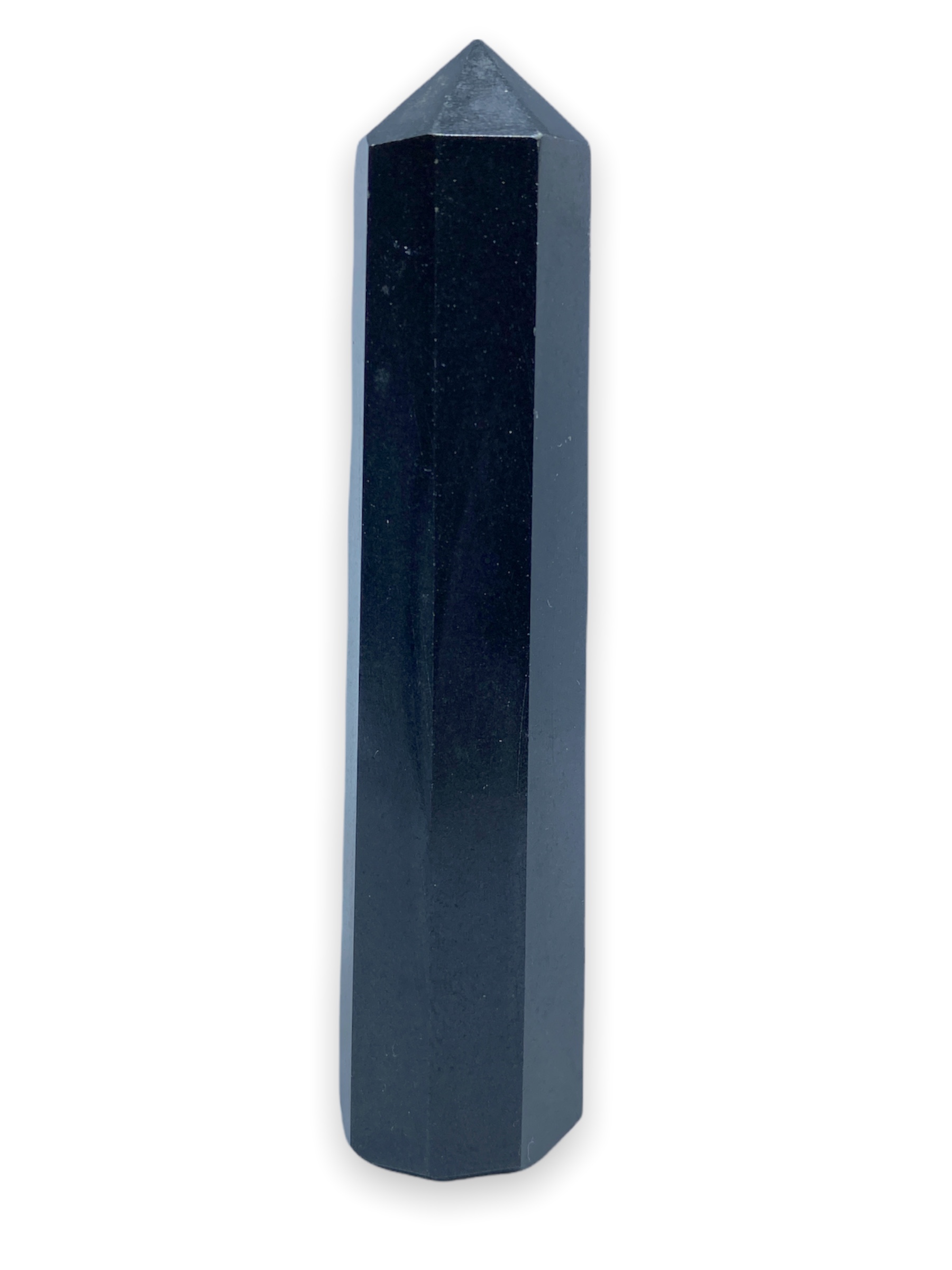 Spiritual Elementz Reiki Charged Chakra Healing Black Tower 8 Faceted (Height: 11-14 cm) Gemstone