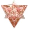 Spiritual Elementz Crystal Orgone Merkaba Star for Reiki Healing, Meditation, Balancing Alignment Grounding Positive Energy (Rose Quartz)