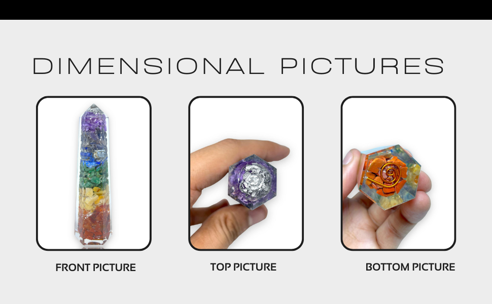 Spiritual Elementz Reiki Charged Chakra Healing Seven Chakra Tower (Height-11cm) Gemstone/EMF Protection Meditation Yoga Energy Generator
