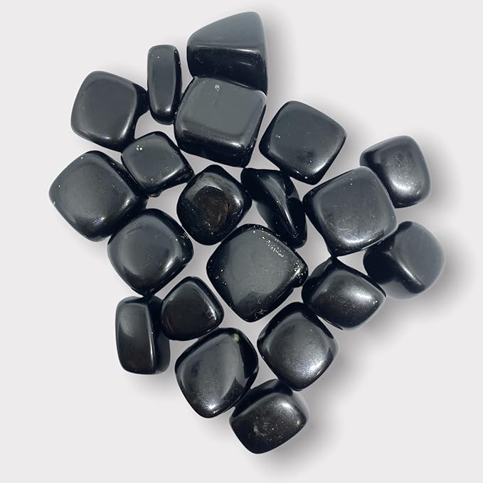 Spiritual Elementz Hematite Tumbled Stones for Healing Crystals and Gemstones (200-220 Grams Approx.), Natural Tumble Stone, Used as Crystal Therapy, Meditation, Reiki, or as Thumb Stones