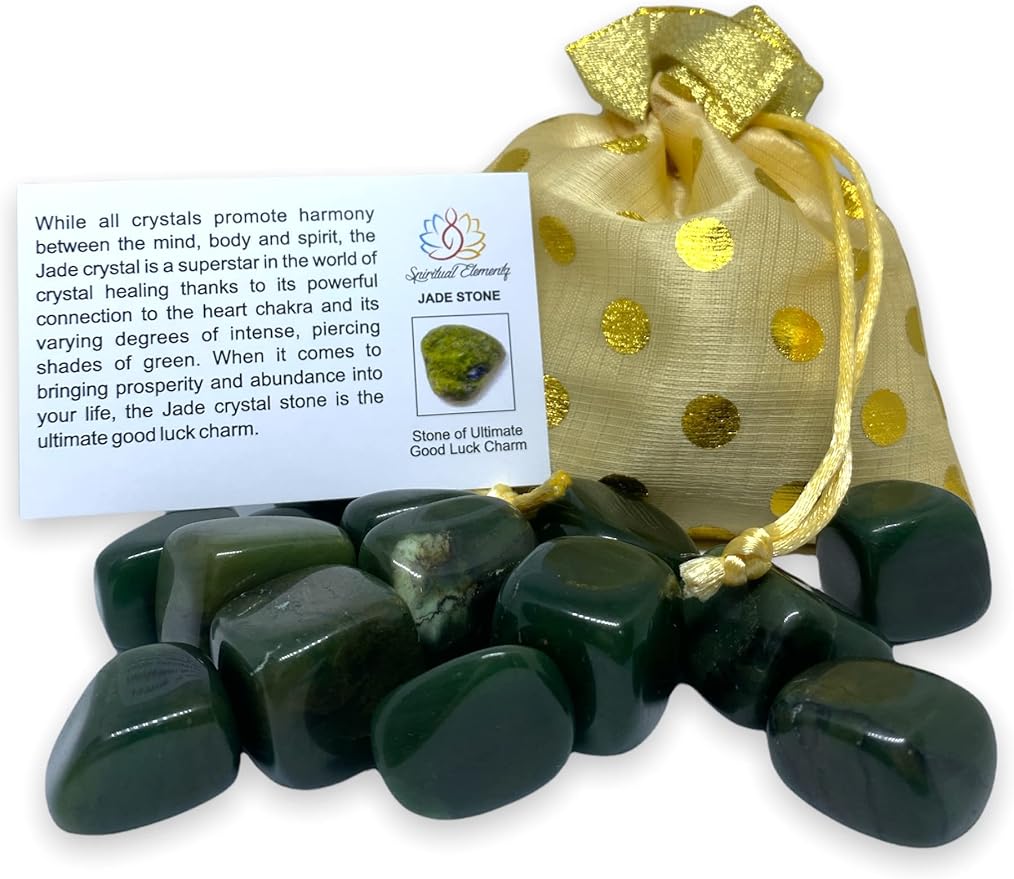 Spiritual Elementz Hematite Tumbled Stones for Healing Crystals and Gemstones (200-220 Grams Approx.), Natural Tumble Stone, Used as Crystal Therapy, Meditation, Reiki, or as Thumb Stones