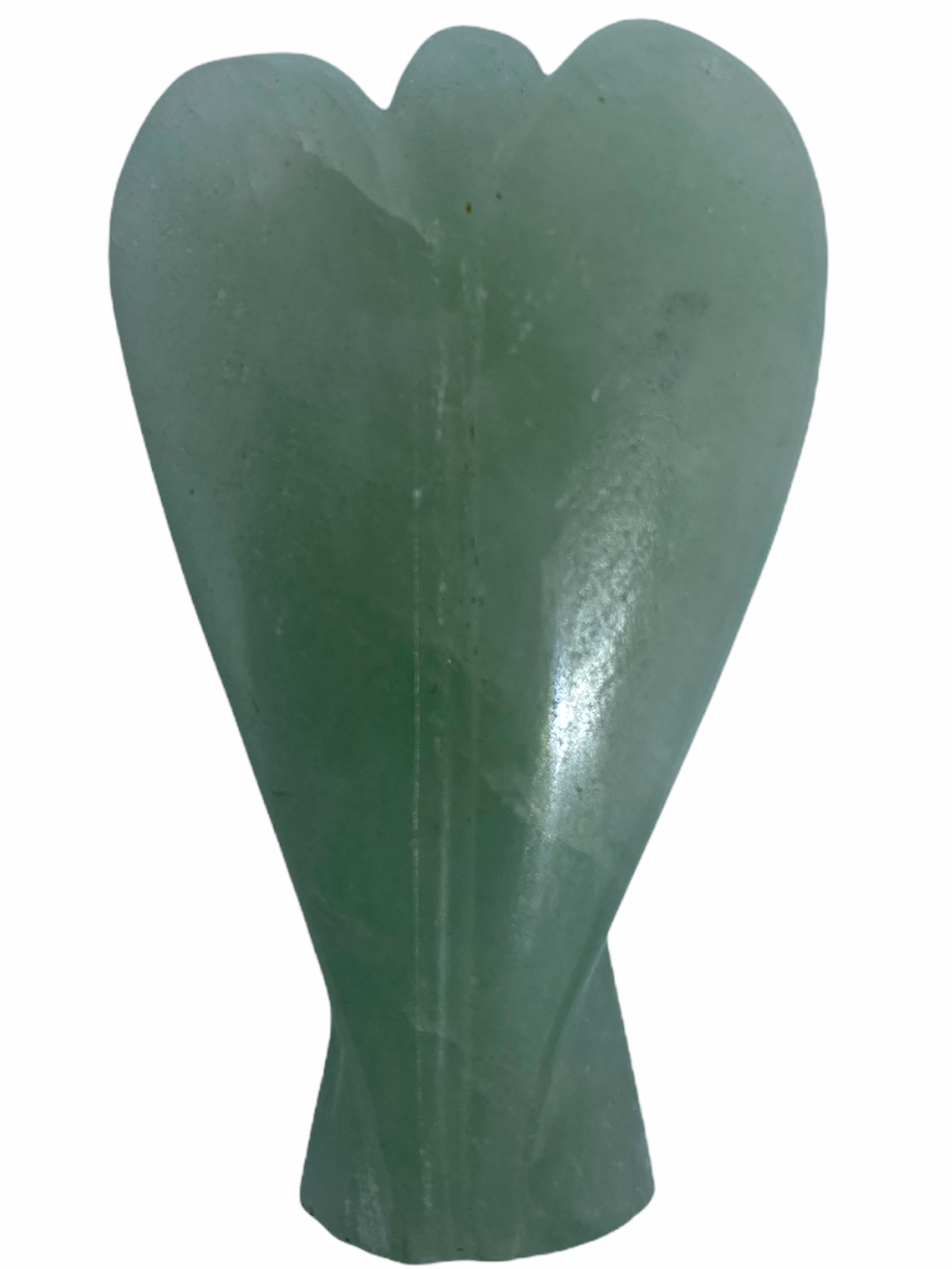 Spiritual Elementz Green Aventurine Guardian Healing Carved Angel (Height- 5.5 cm) Gemstone Stone Figurine Gift.