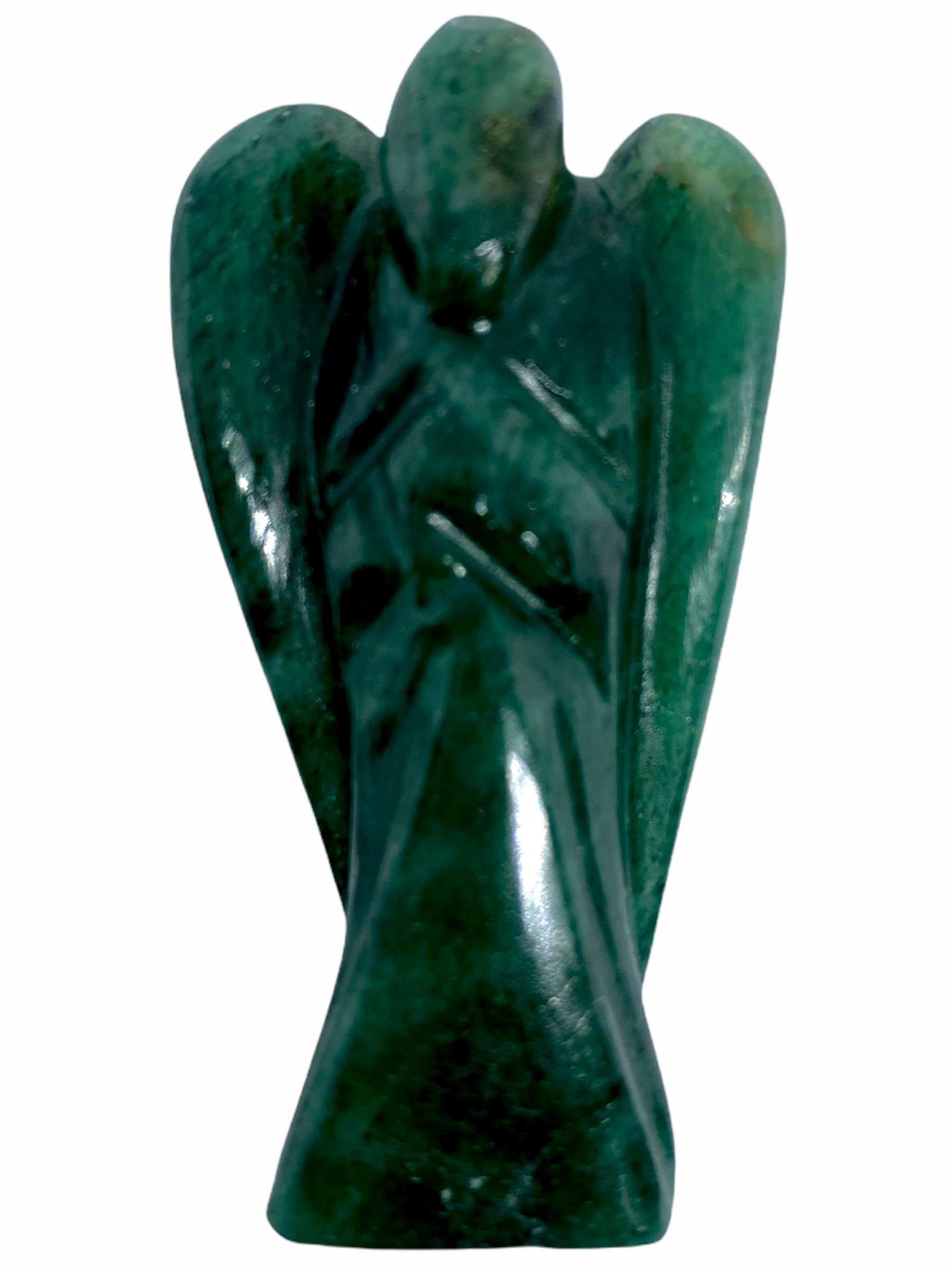 Spiritual Elementz Jade Guardian Healing Carved Angel (Height- 5.5 cm) Gemstone Stone Figurine Gift.