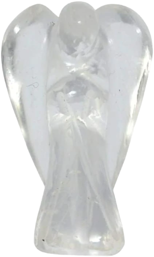 Spiritual Elementz Crystal Guardian Healing Carved Angel (2 Inch) Gemstone Stone Figurine Gift.