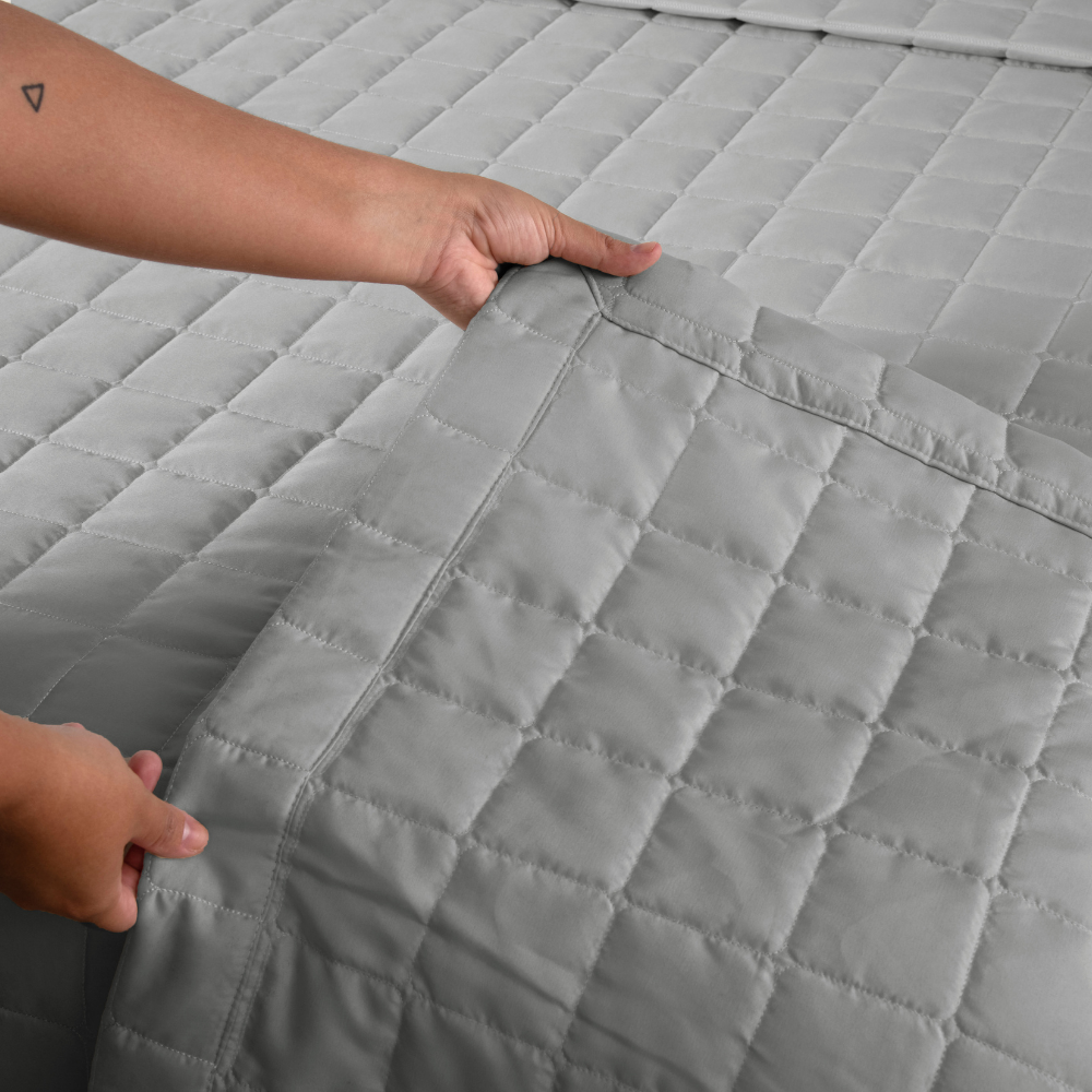 Kit 3 Peças Cobre Leito Casal King Soft Dupla Face Matelado 