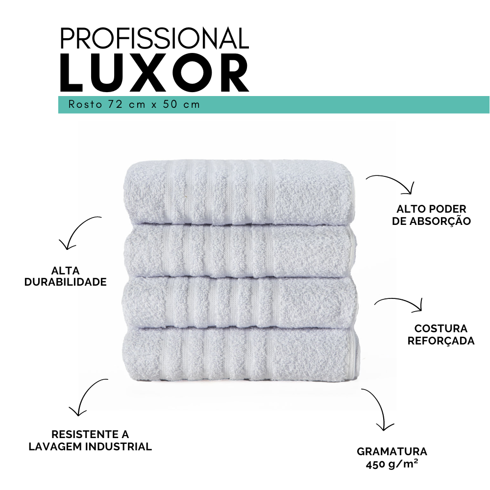 Toalha de Banho Profissional Luxor Branca