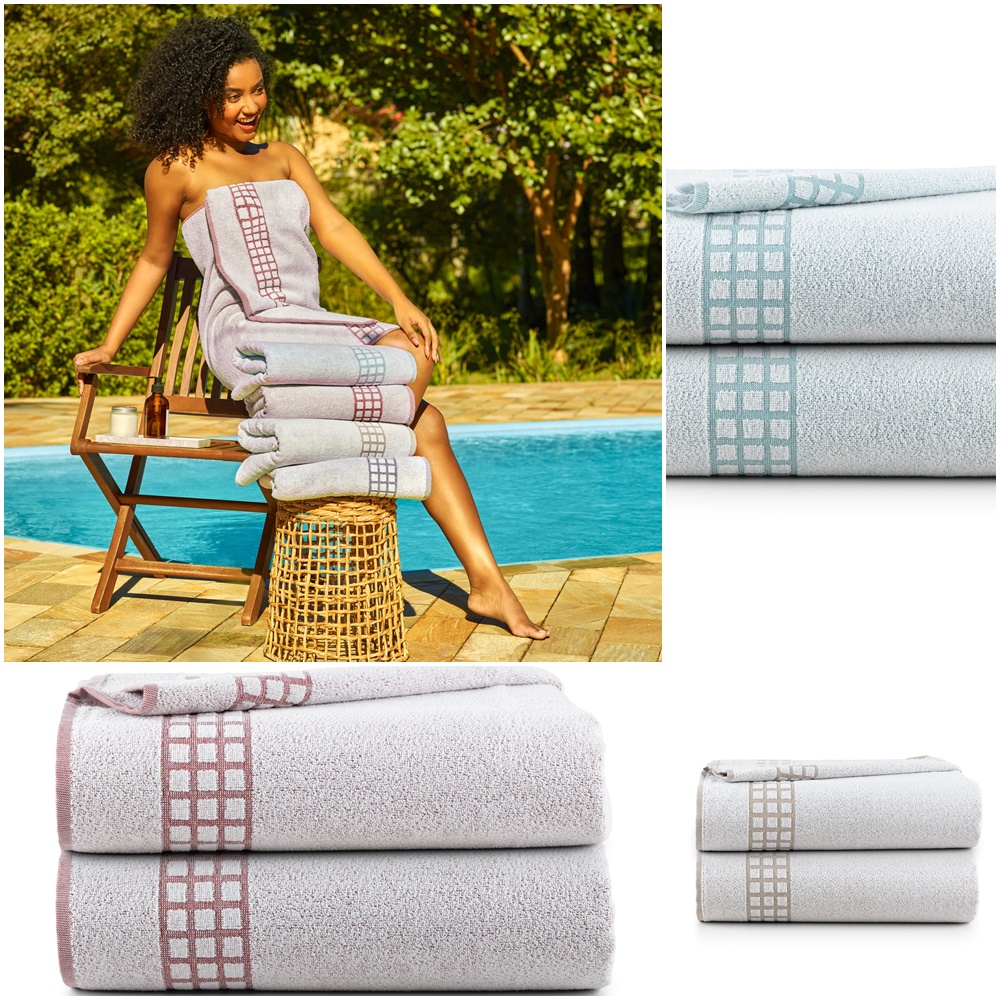 Kit 2 Peças Toalha de Banho Georgia 