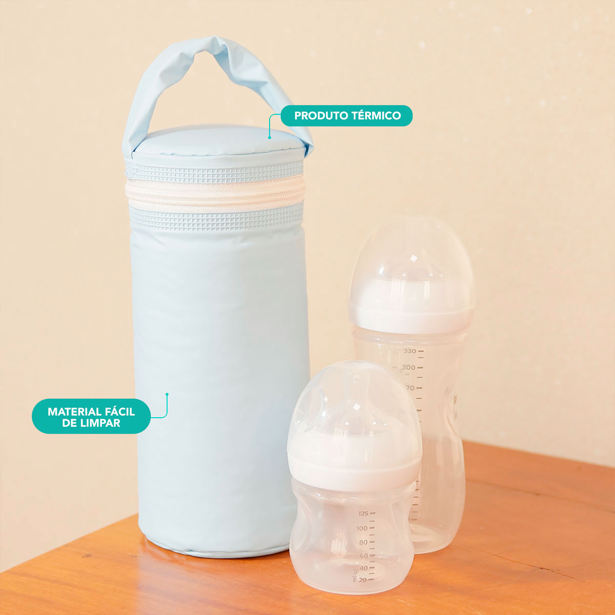 Porta Mamadeira e Copo Bebê e Infantil Térmico 1L