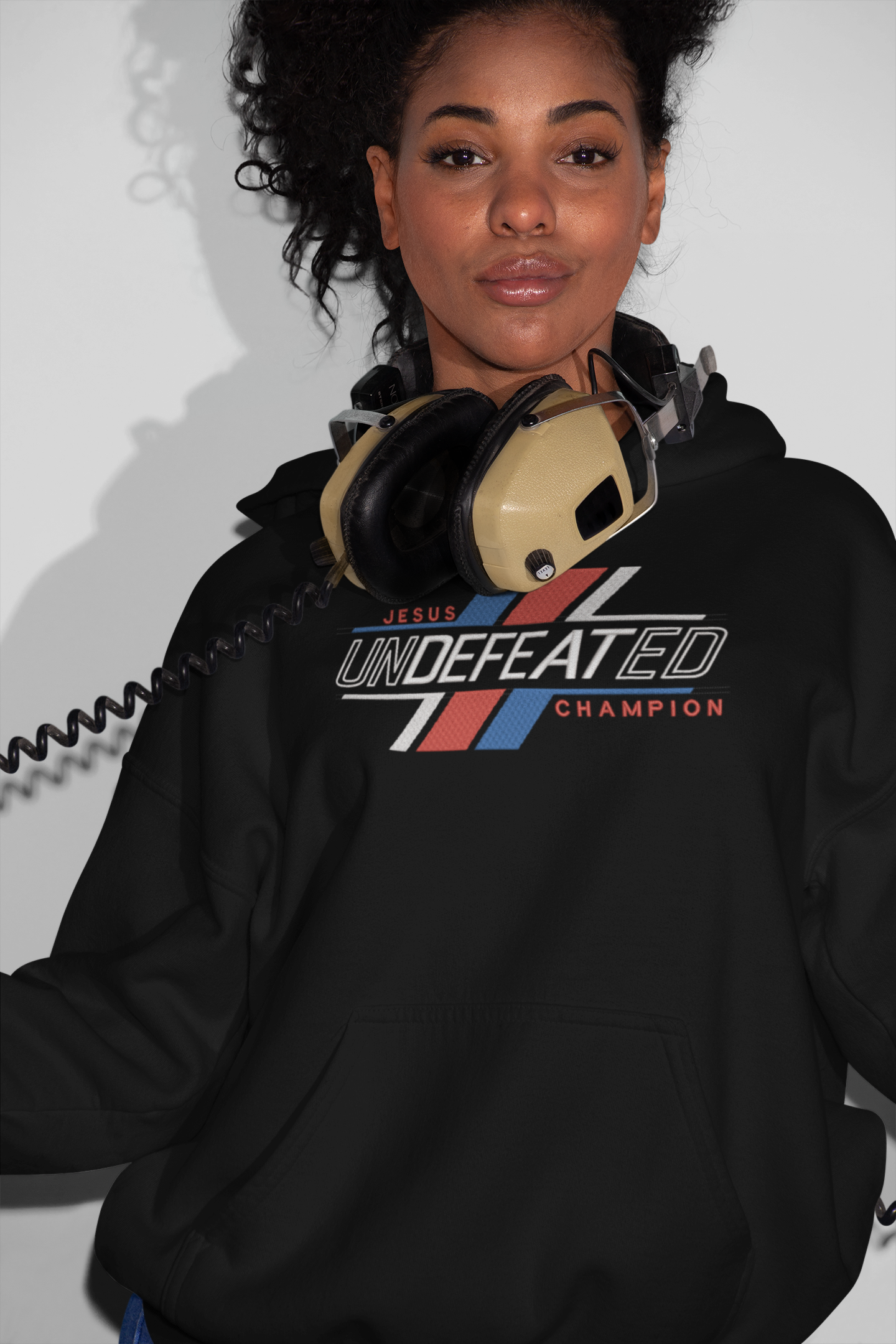Undefeated Champion Embroidery Hoodie