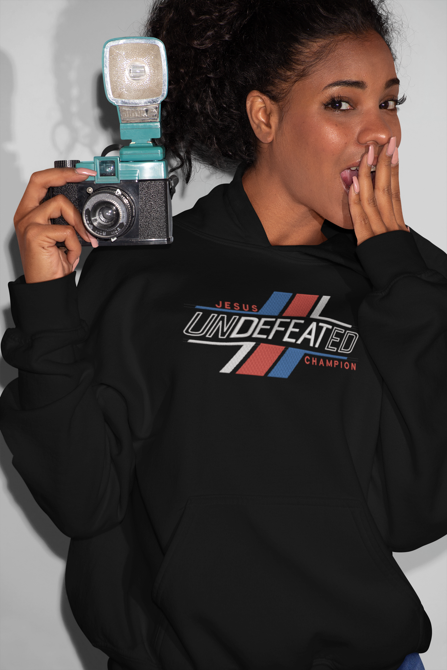 Undefeated Champion Embroidery Hoodie