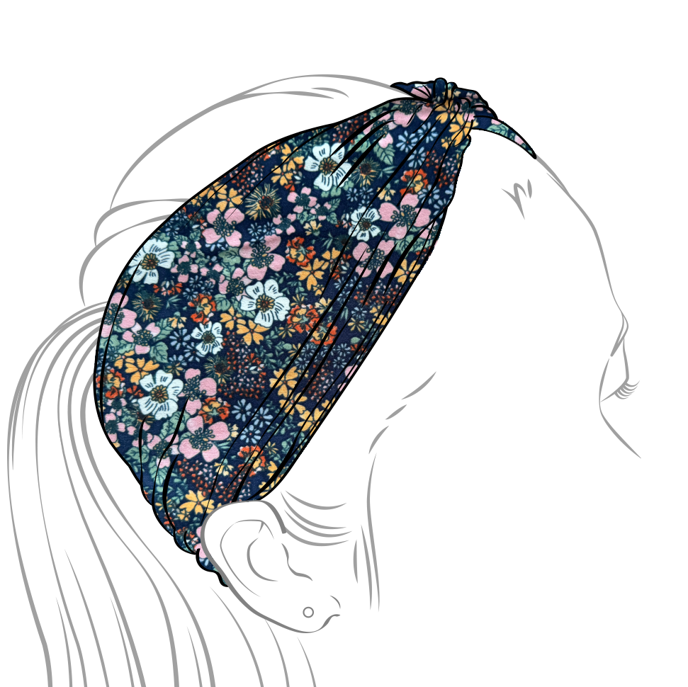 Navy Patch Mila Band