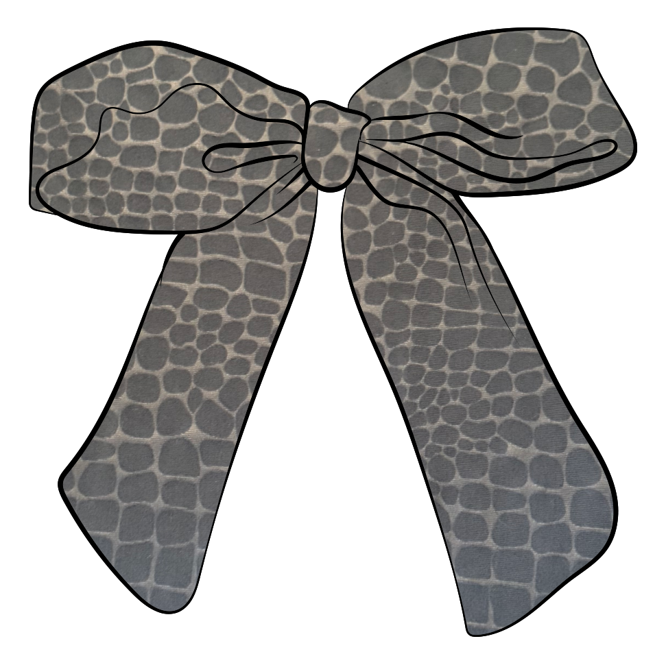 Blue Snake Gabby Bow