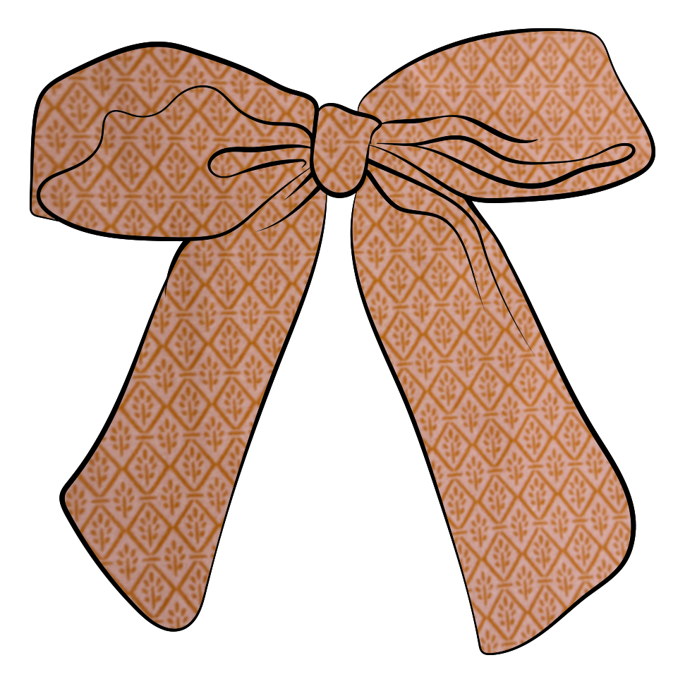 Orange Diamond Gabby Bow