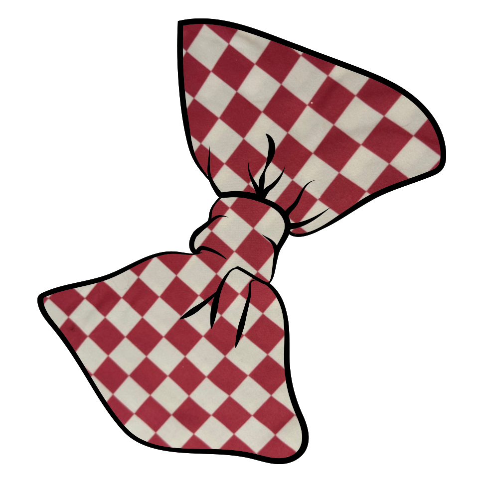 Pink Checkered Mila Bow