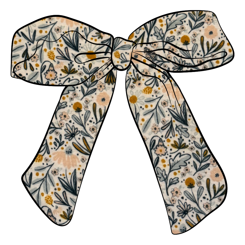 Floral Pattern Bow