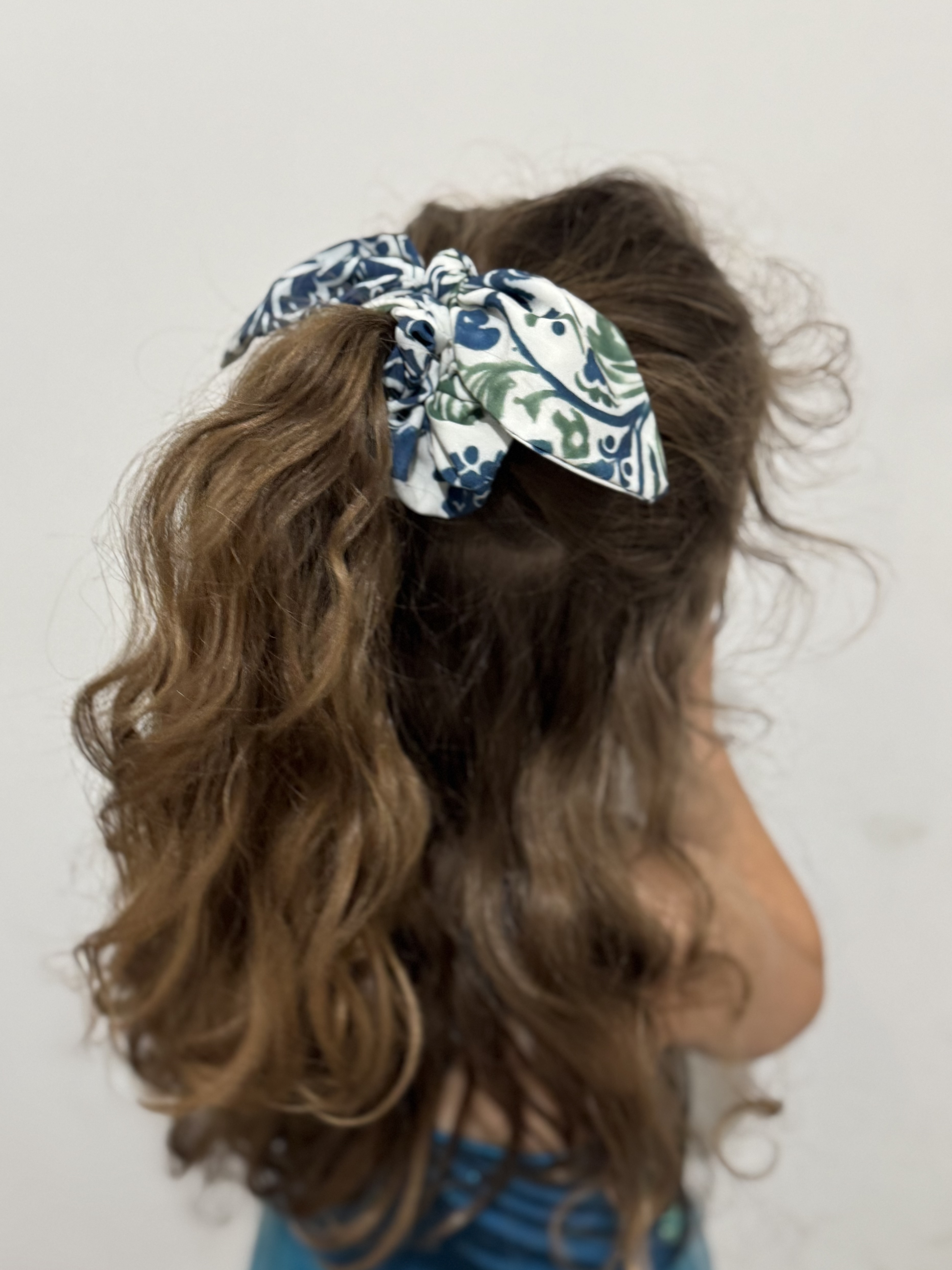 Green Orange Margie Scrunchie