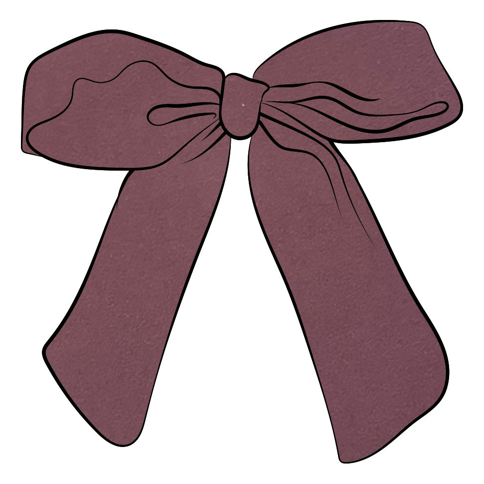 Plum Gabby Bow
