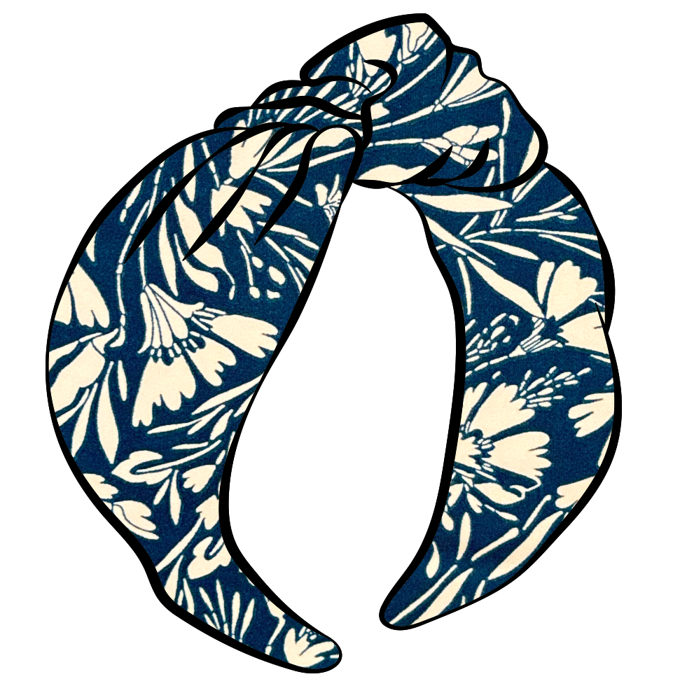 Teal Floral Diadema