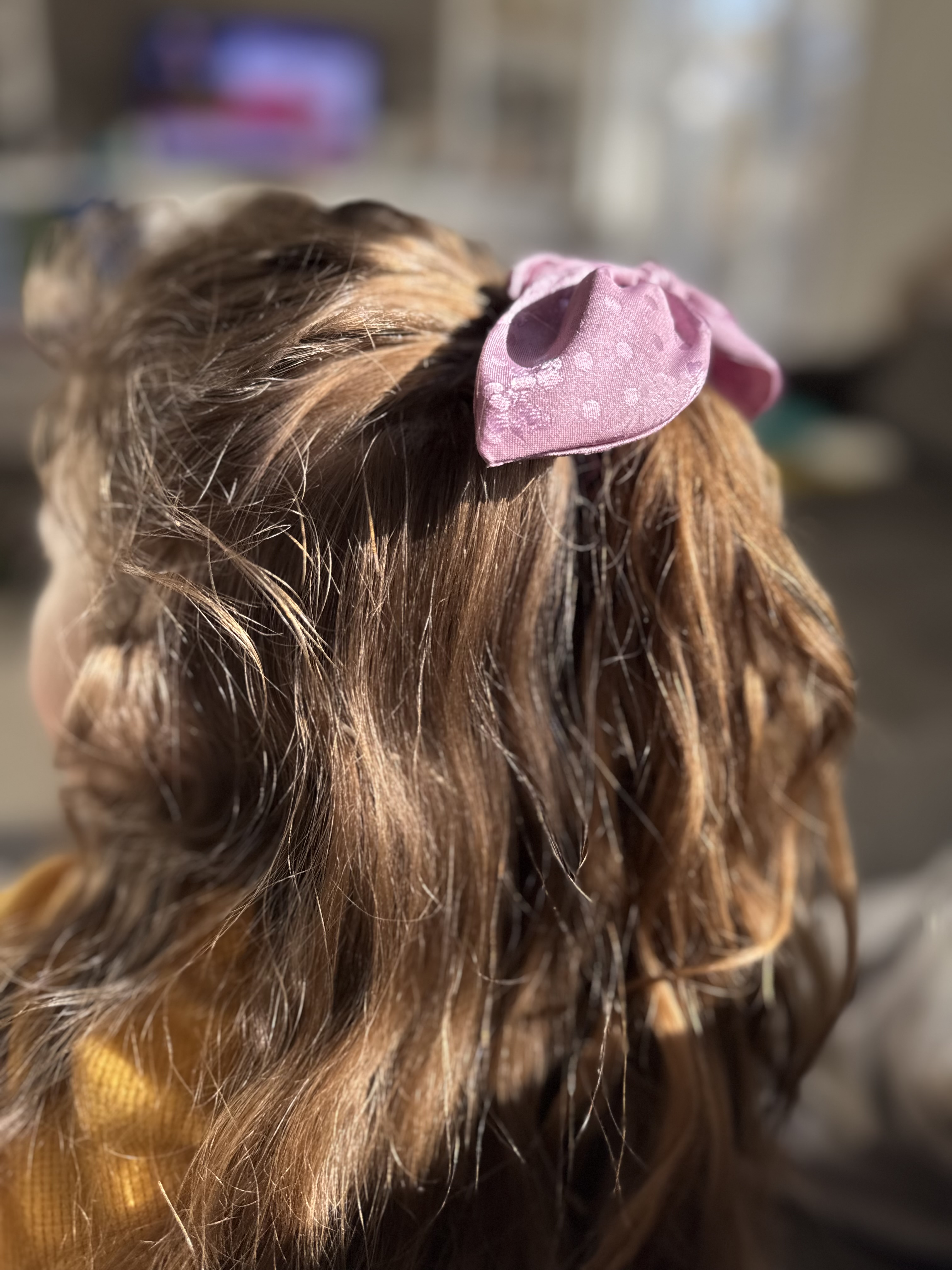 Rose Polka Dot Margie Scrunchie