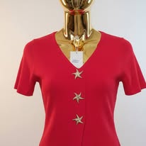 Blusa tejido con botones estrella