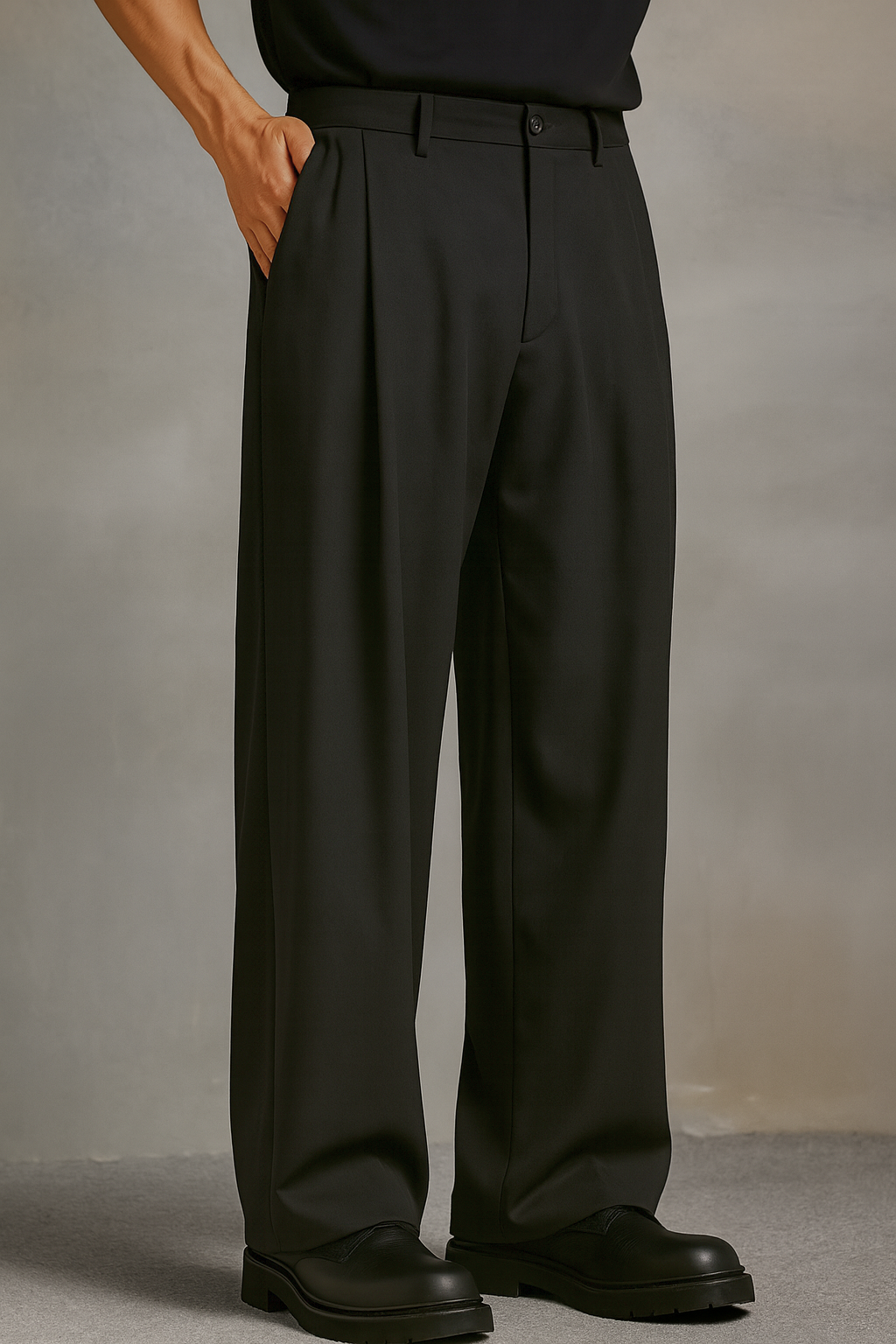 PANTALON A PINCE ANTHRACITE
