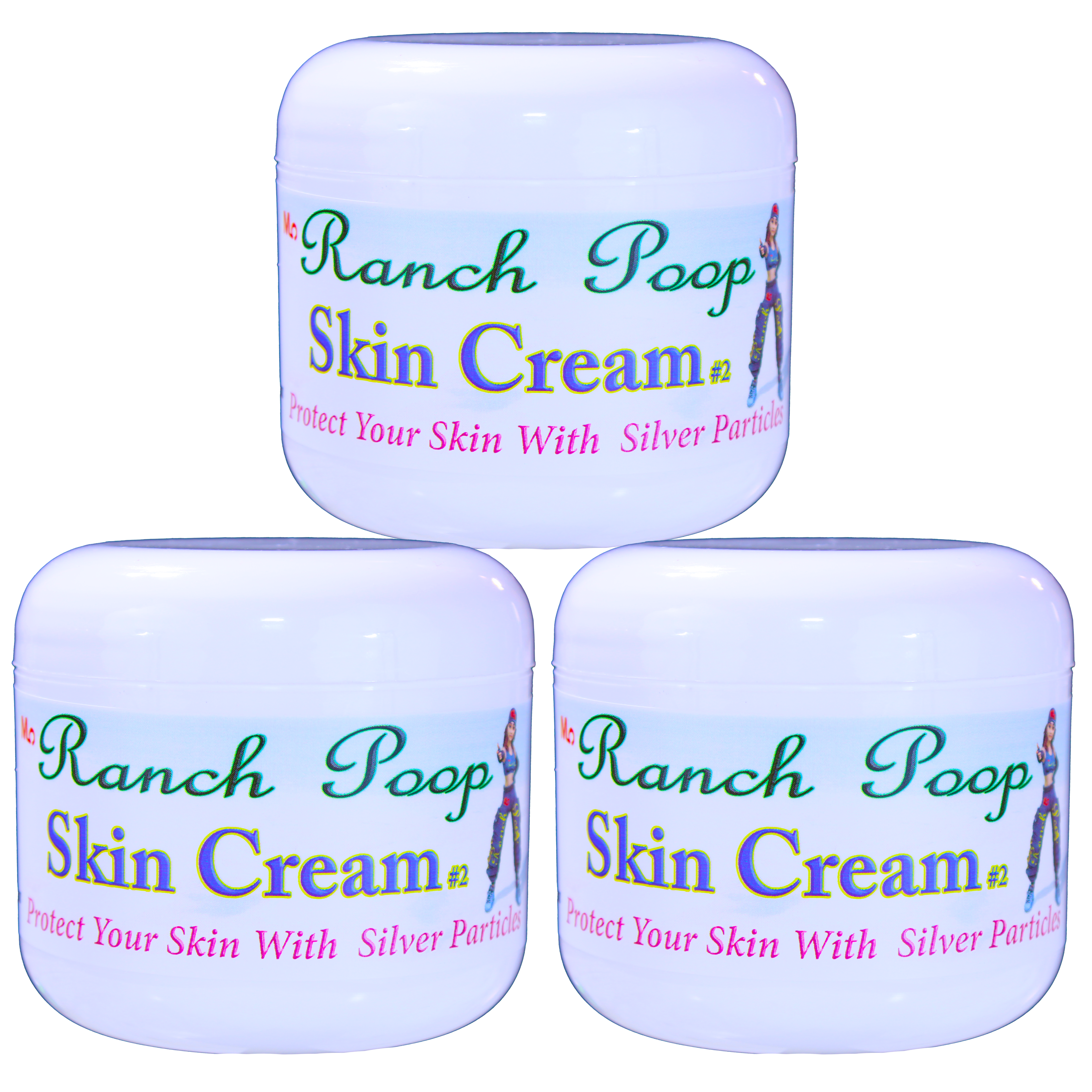 Pack of 3 - Ranch Poop #2 Skin Cream – 4 oz Jar